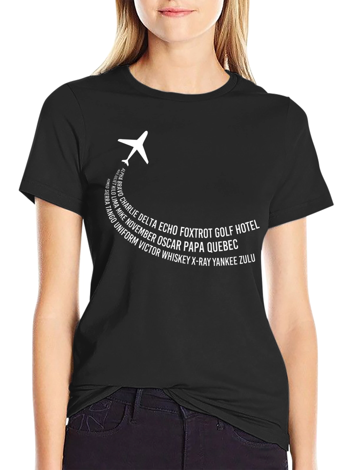 Aviation Alphabet T-Shirt - Pilot Phrase Design