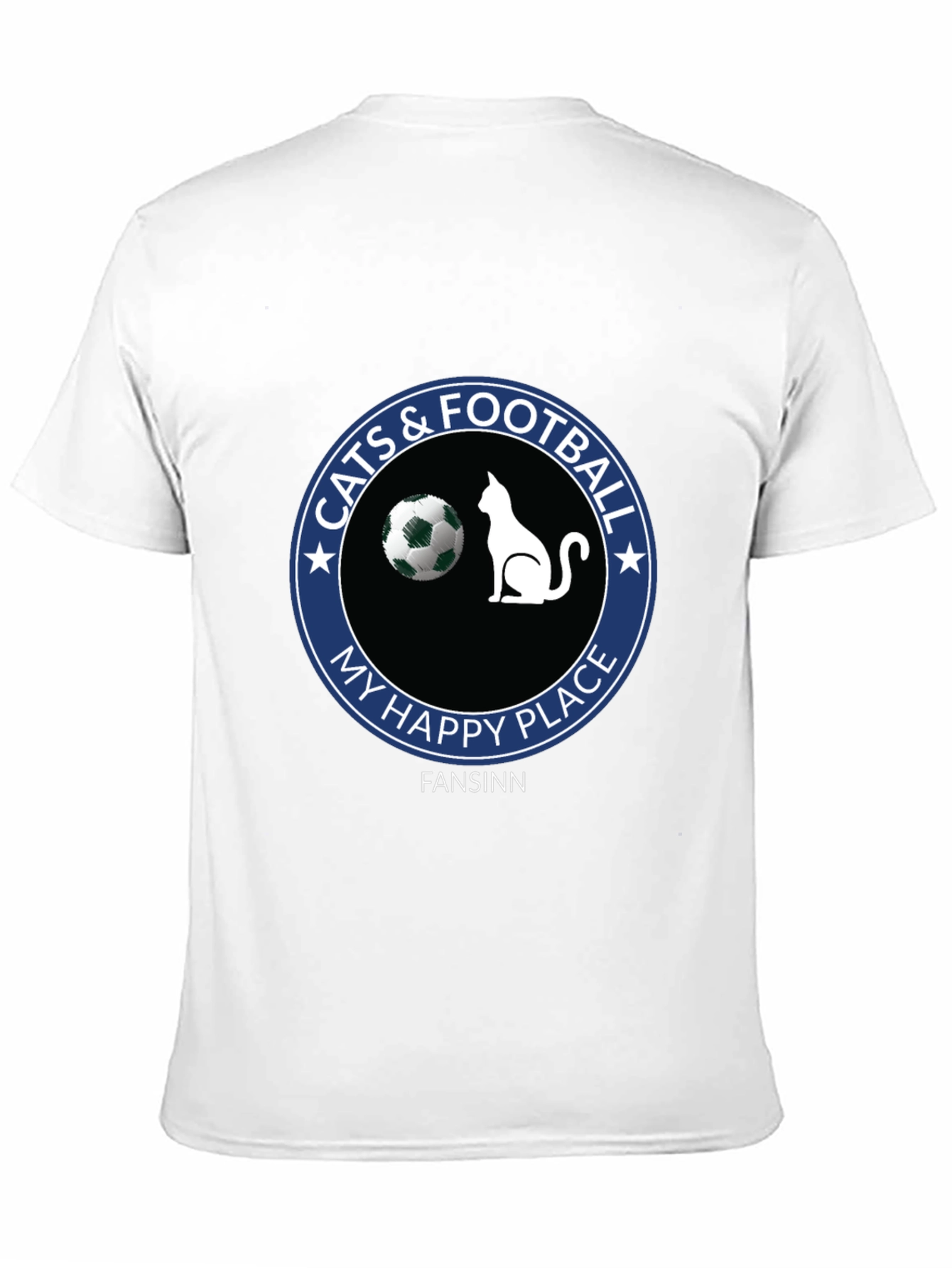 Cats & Football My Happy Place T-Shirt