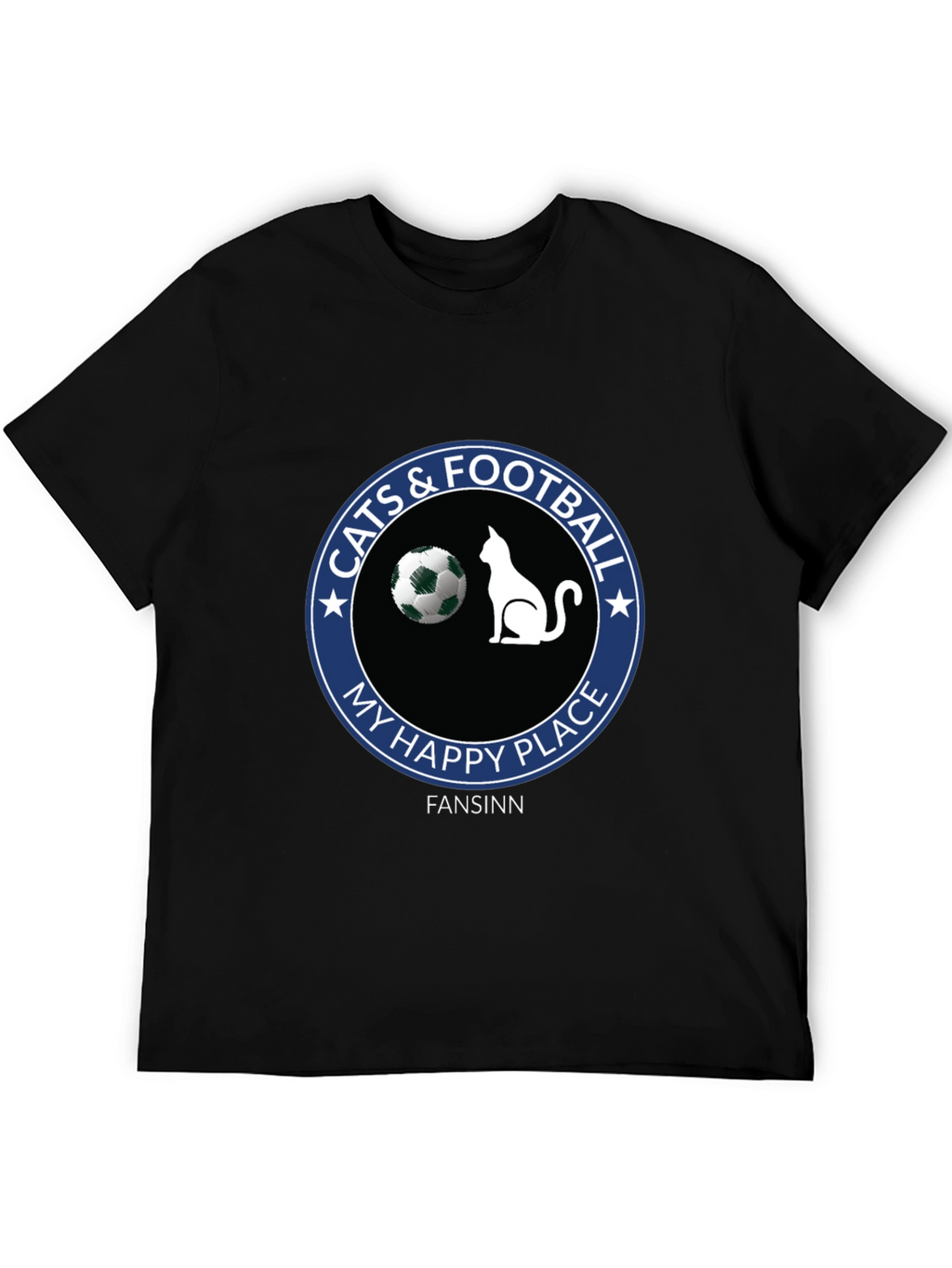 Cats & Football My Happy Place T-Shirt
