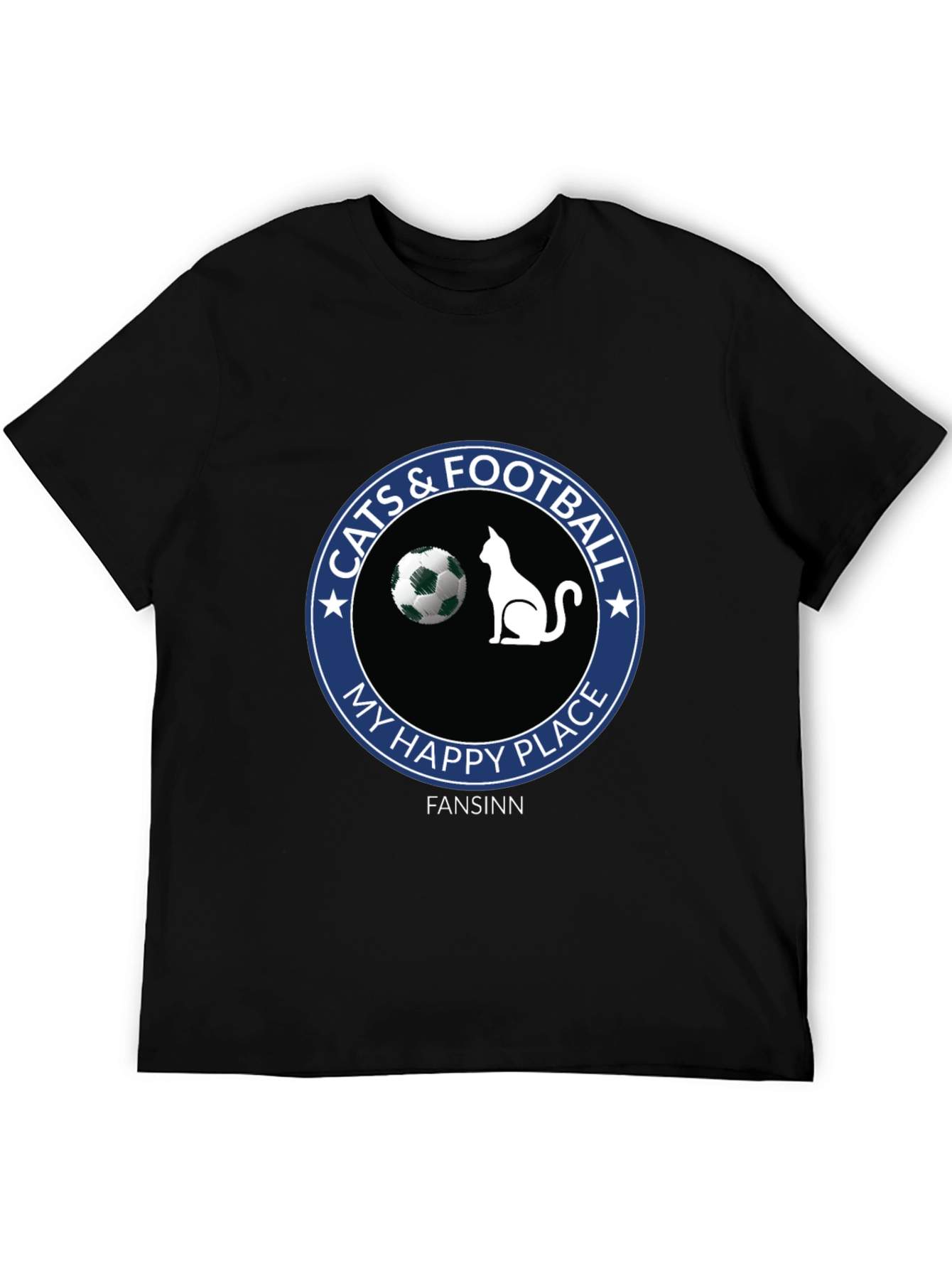 Cats & Football My Happy Place T-Shirt