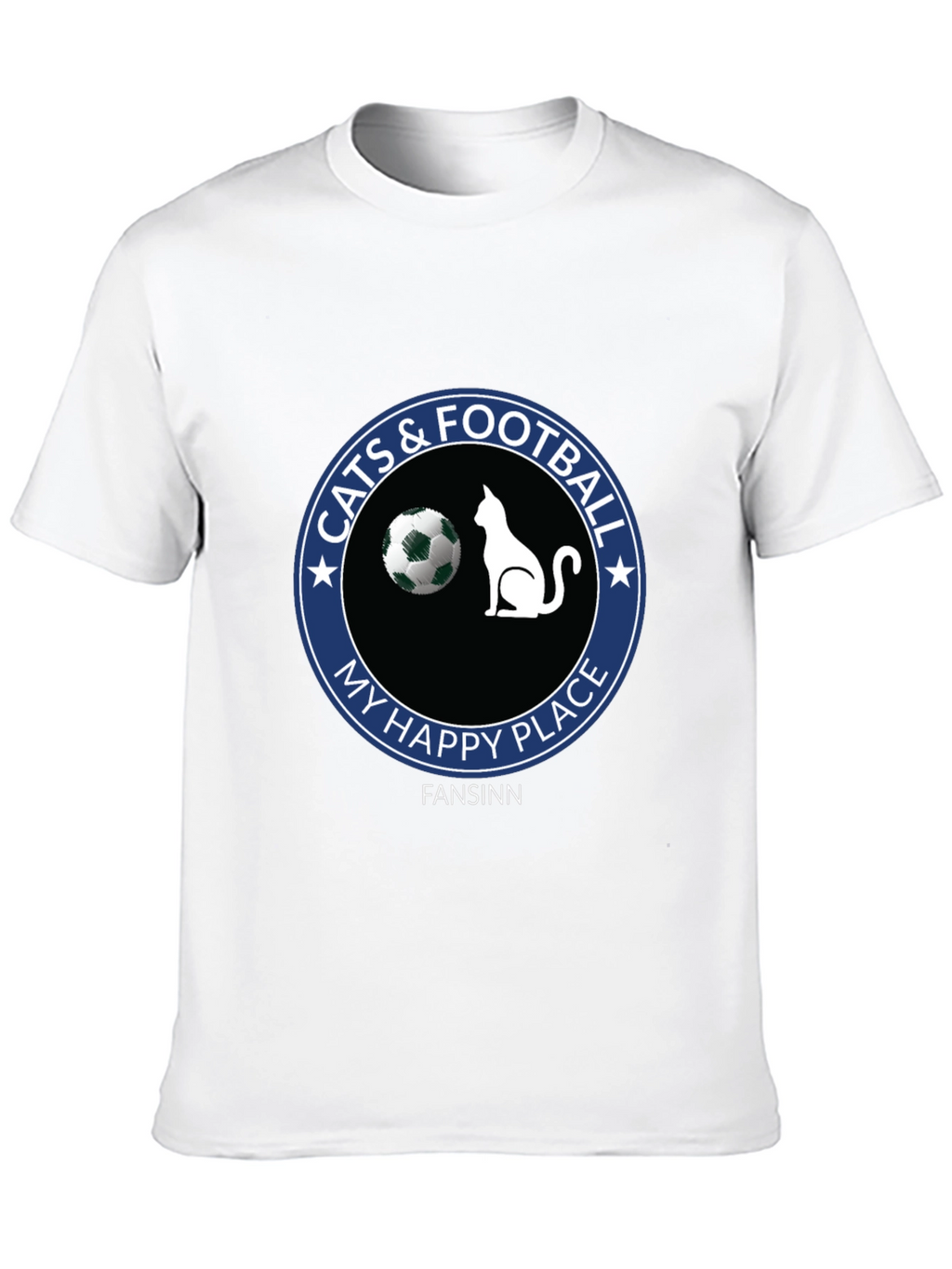 Cats & Football My Happy Place T-Shirt