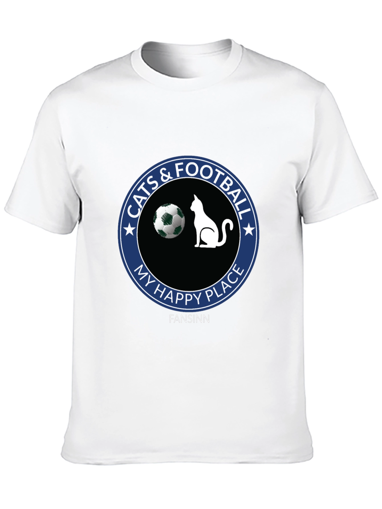 Cats & Football My Happy Place T-Shirt