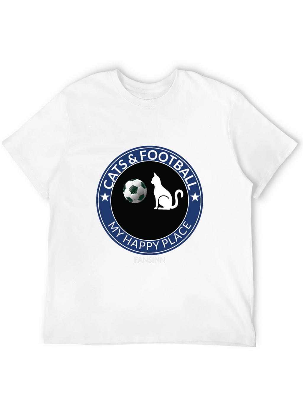 Cats & Football My Happy Place T-Shirt