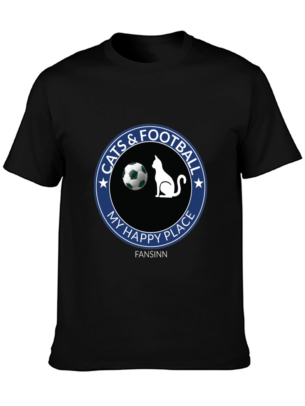 Cats & Football My Happy Place T-Shirt