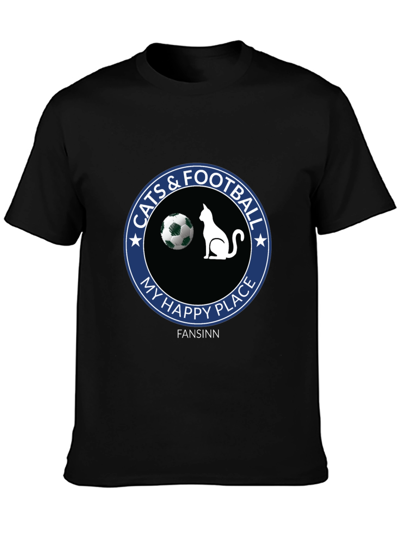Cats & Football My Happy Place T-Shirt