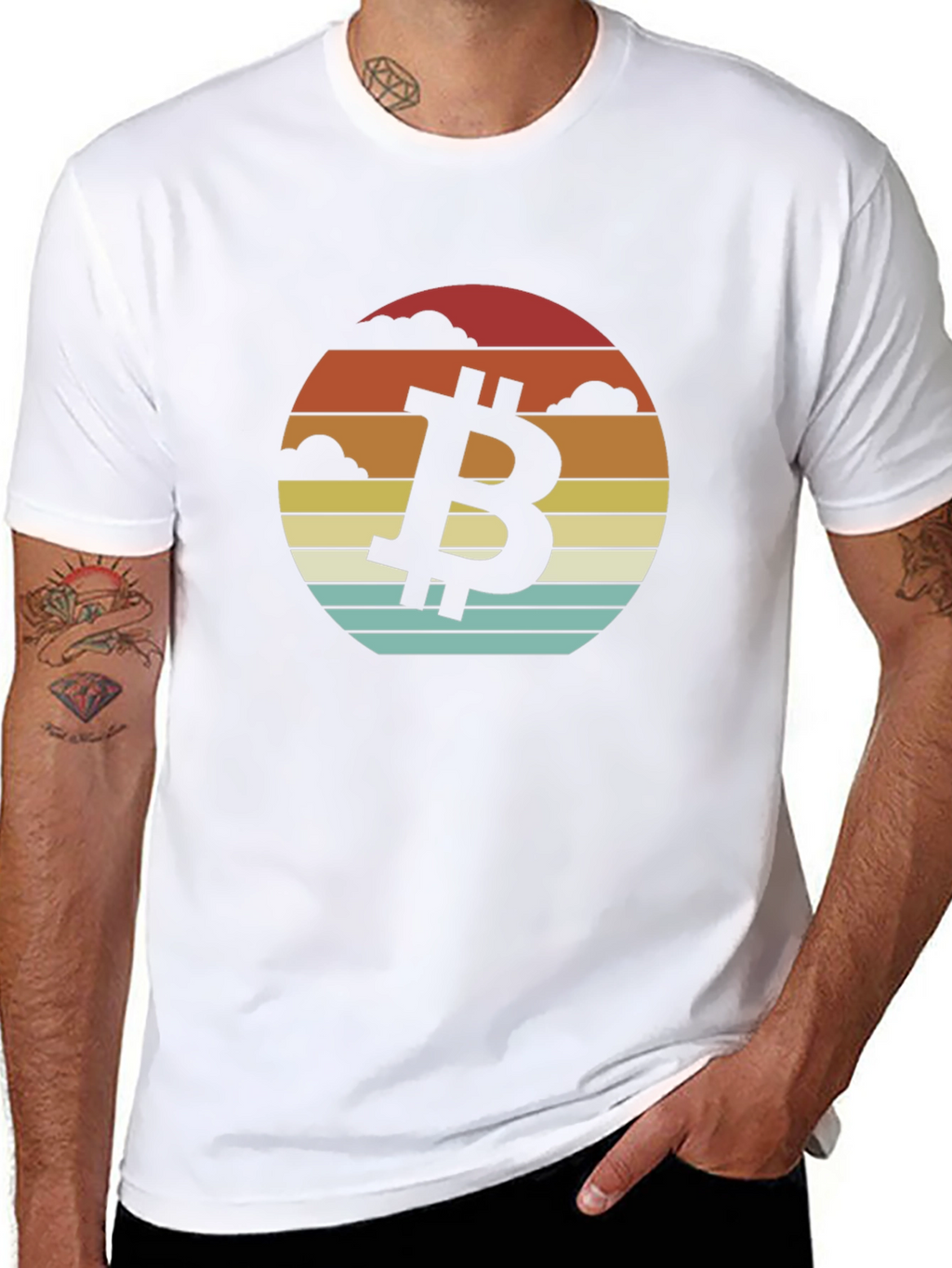 Bitcoin Sunset T-Shirt - Crypto Style