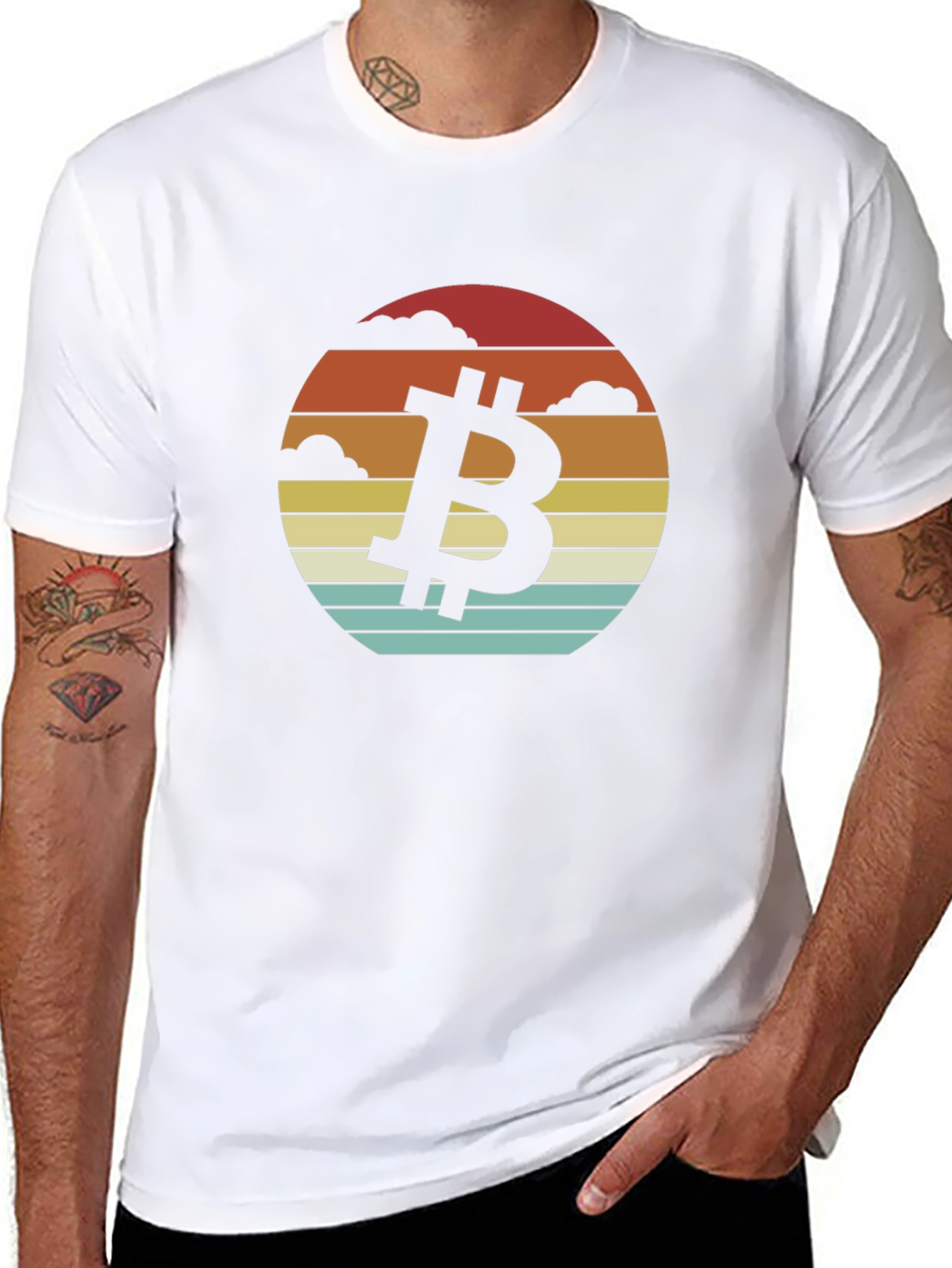 Bitcoin Sunset T-Shirt - Crypto Style