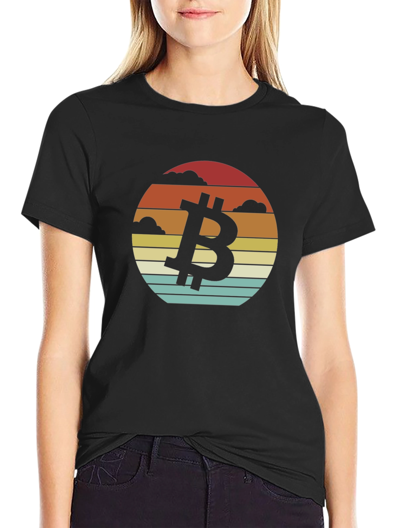 Bitcoin Sunset T-Shirt - Crypto Style