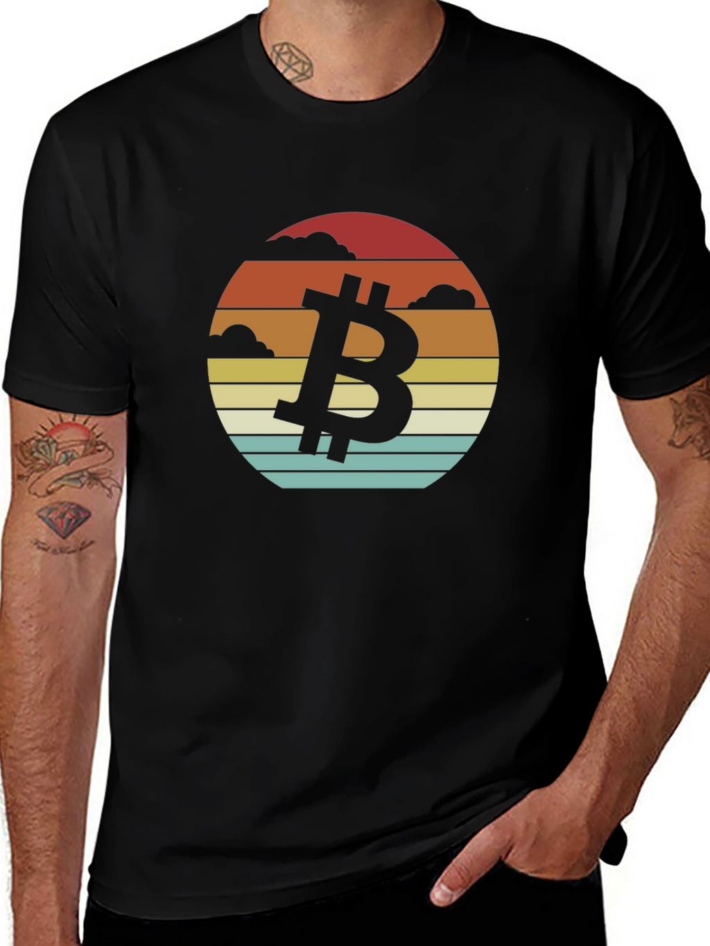 Bitcoin Sunset T-Shirt - Crypto Style