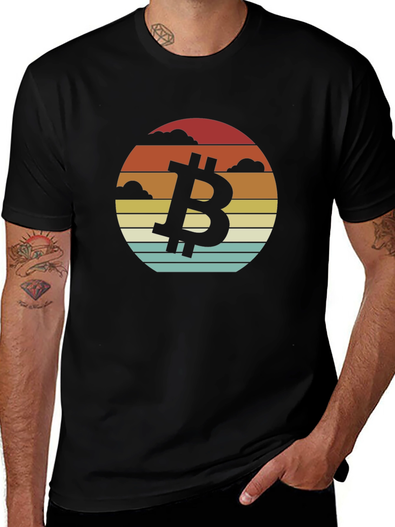 Bitcoin Sunset T-Shirt - Crypto Style