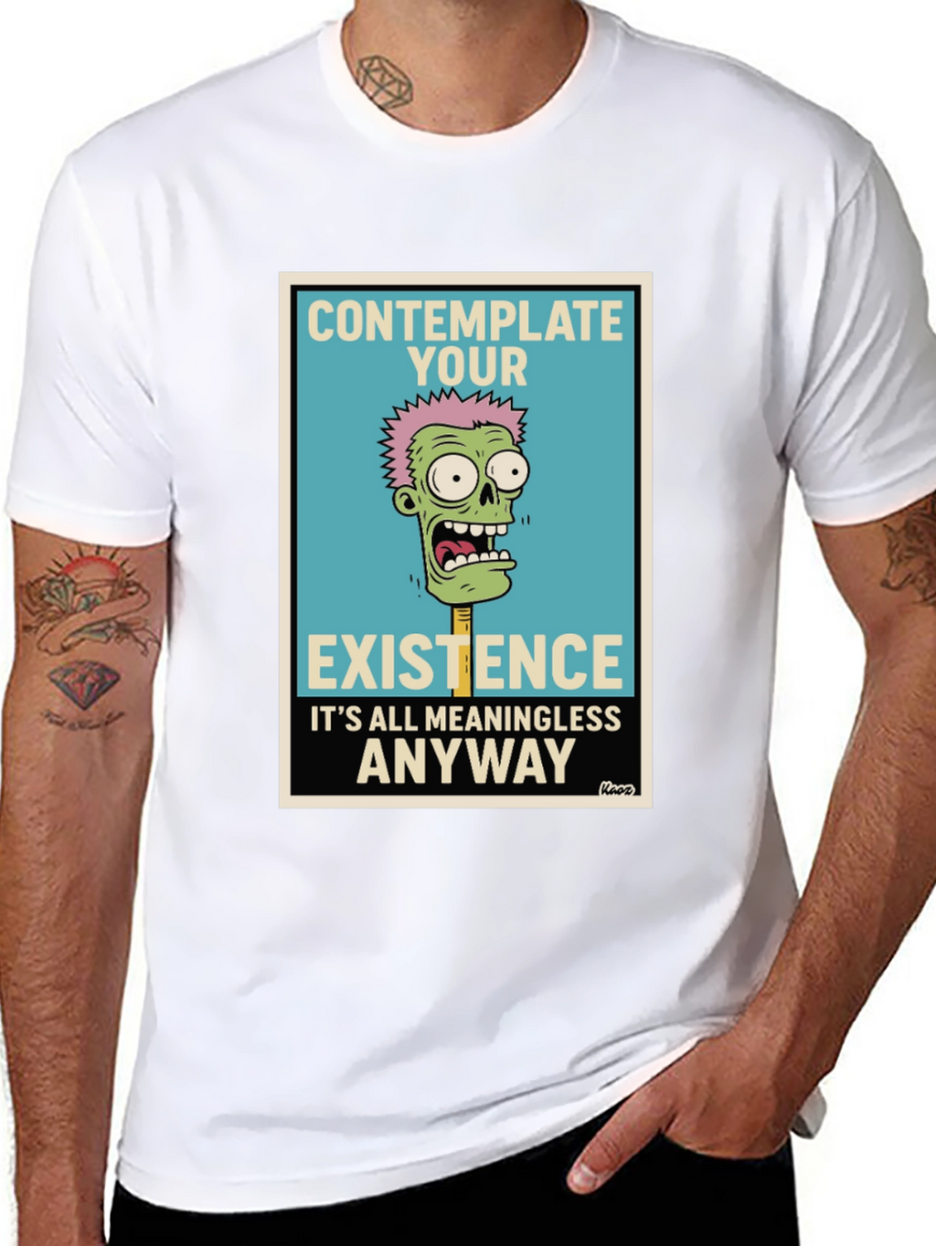 Contemplate Existence Graphic Tee