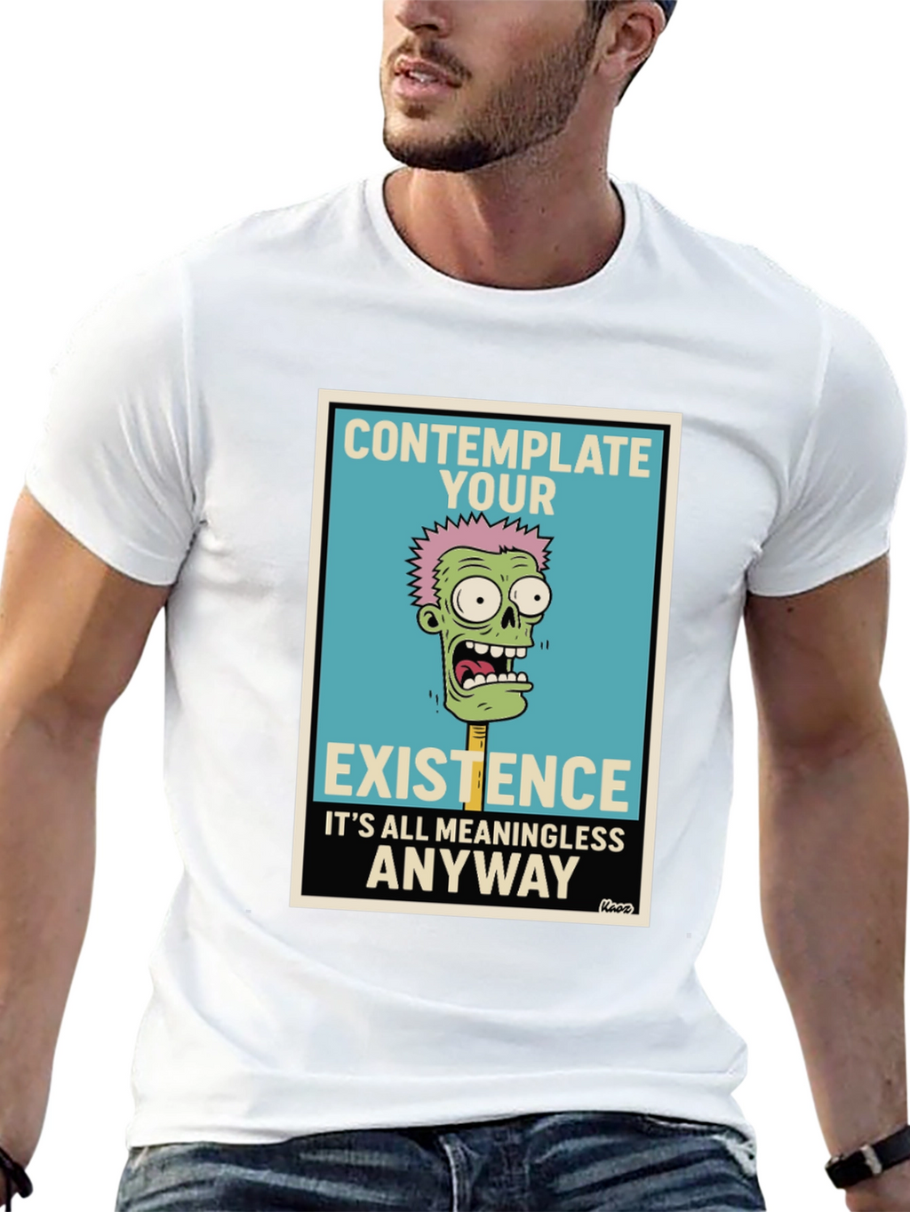 Contemplate Existence Graphic Tee