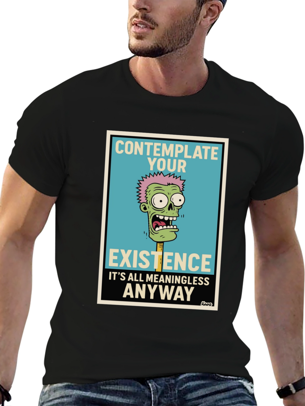 Contemplate Existence Graphic Tee