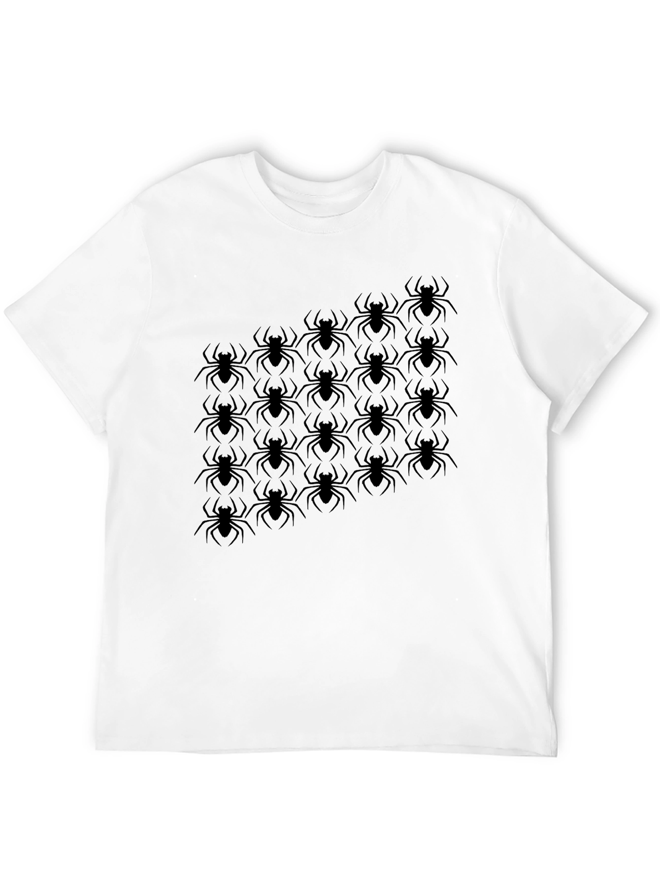 Spider Graphic Tee - Black Short Sleeve Cotton T-Shirt