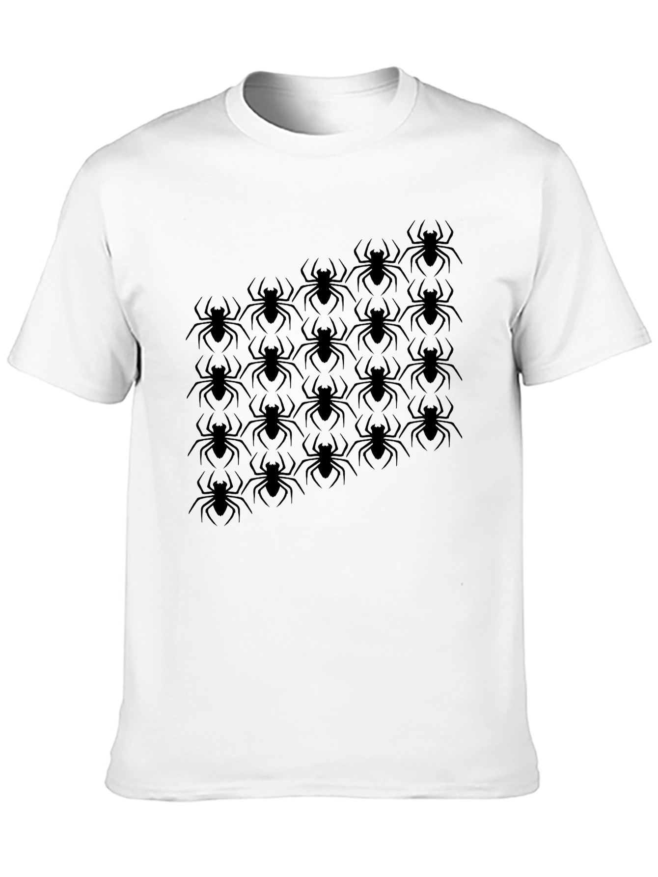 Spider Graphic Tee - Black Short Sleeve Cotton T-Shirt