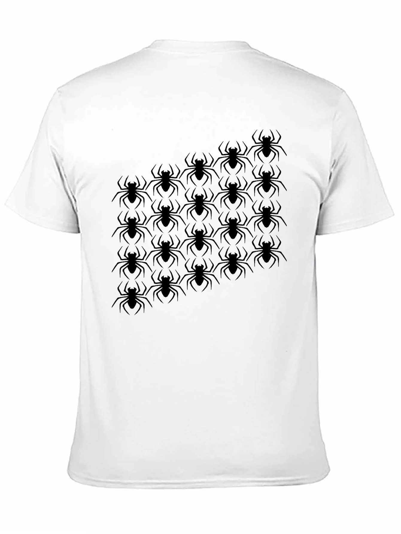 Spider Graphic Tee - Black Short Sleeve Cotton T-Shirt