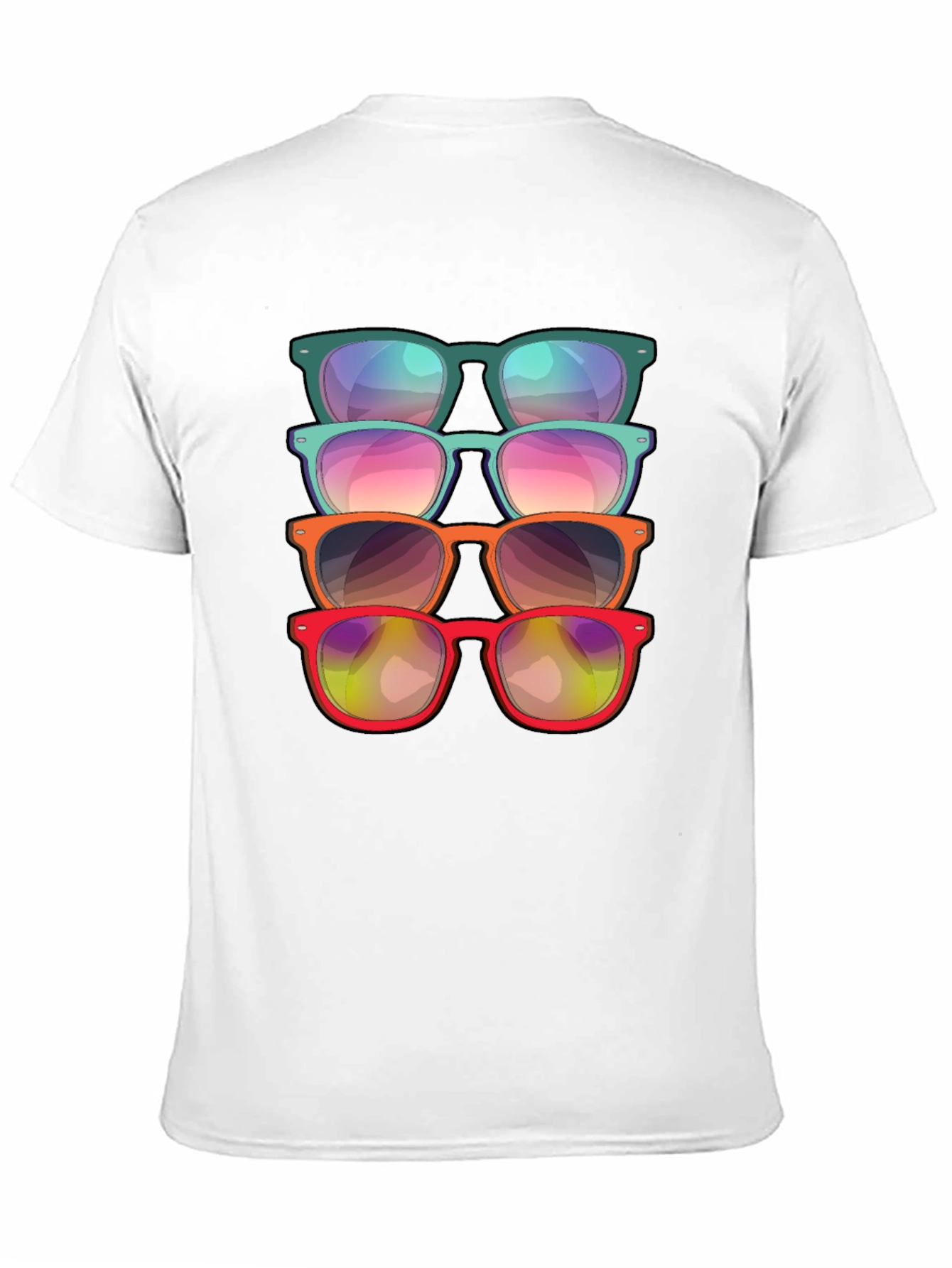 Sunglasses Stack Graphic Tee - Cool Casual Style