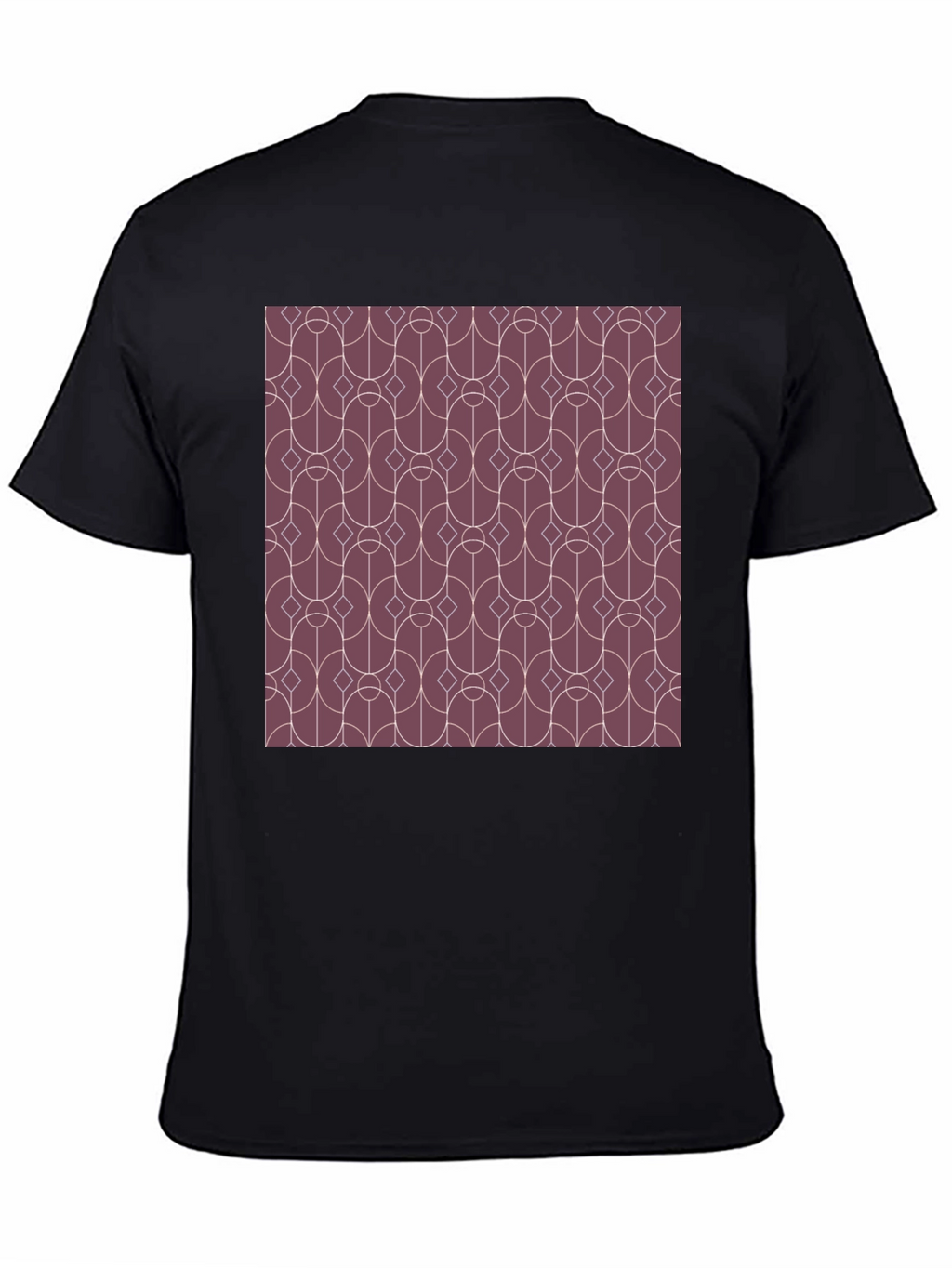 Geometric Pattern Graphic Tee - Modern Style