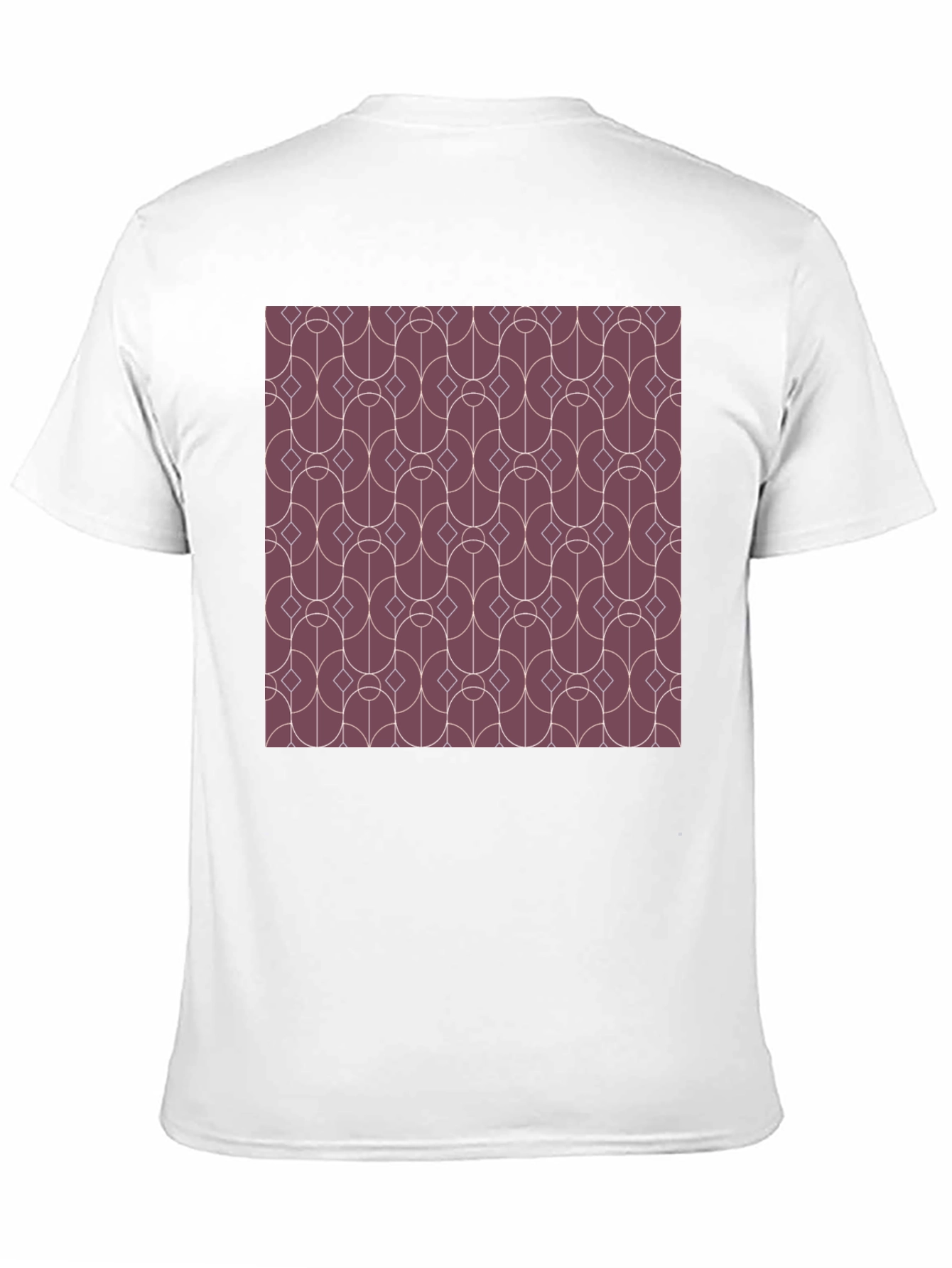 Geometric Pattern Graphic Tee - Modern Style
