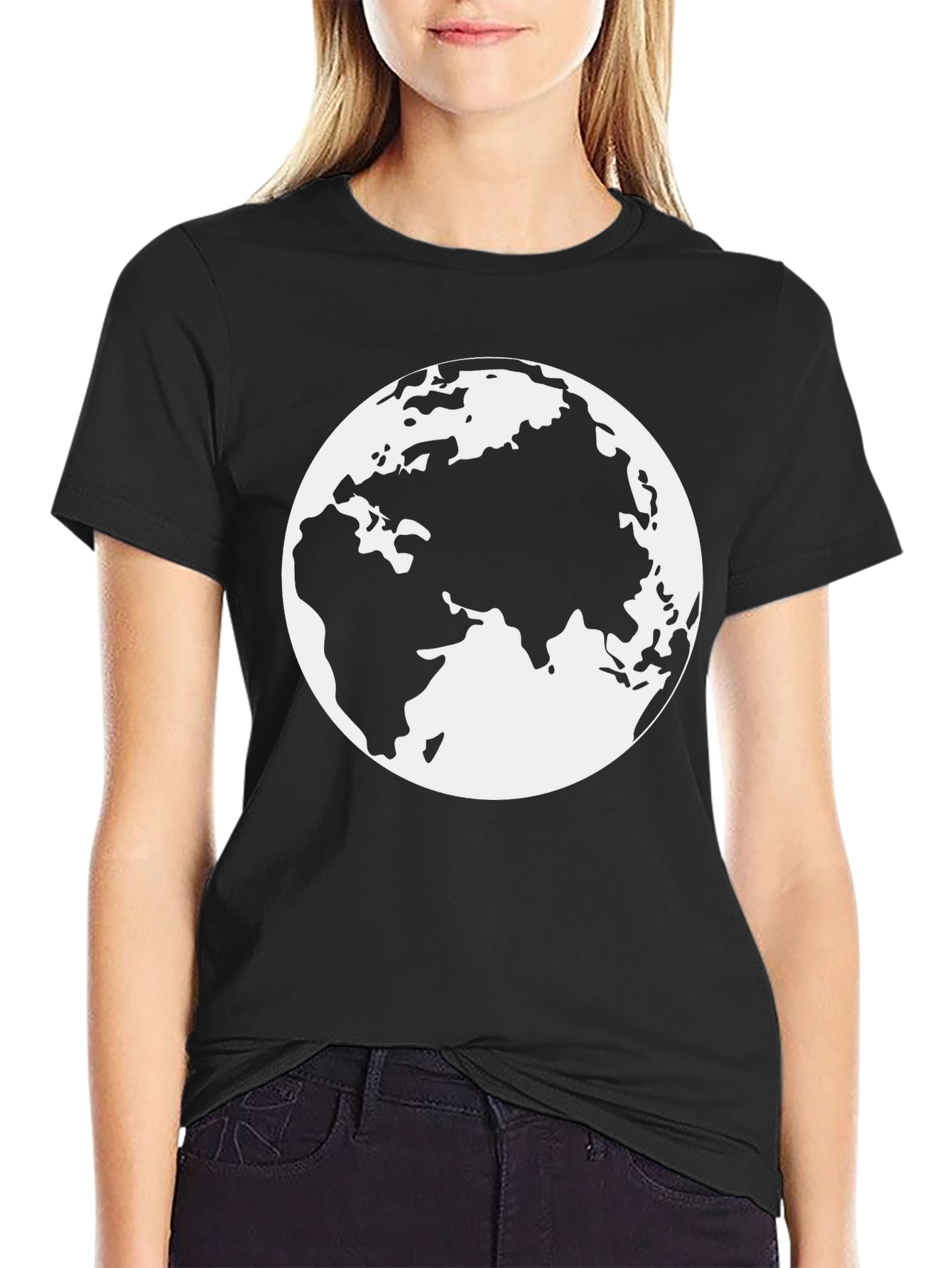Earth Graphic Tee - Modern Globe Print Shirt