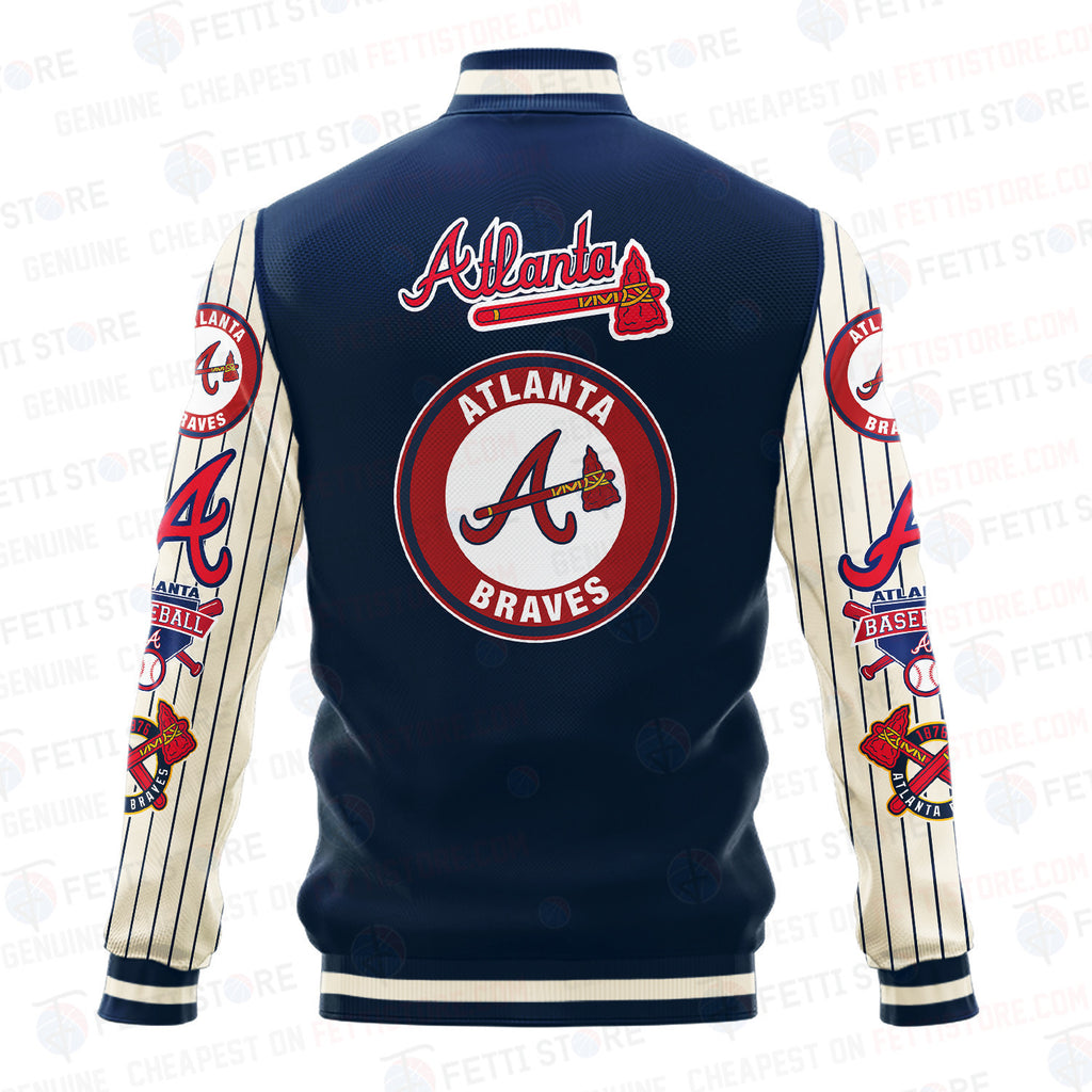 Atlanta Braves - Major League Baseball AOP Varsity Jacket V6 - All-Over-Printed Jacket