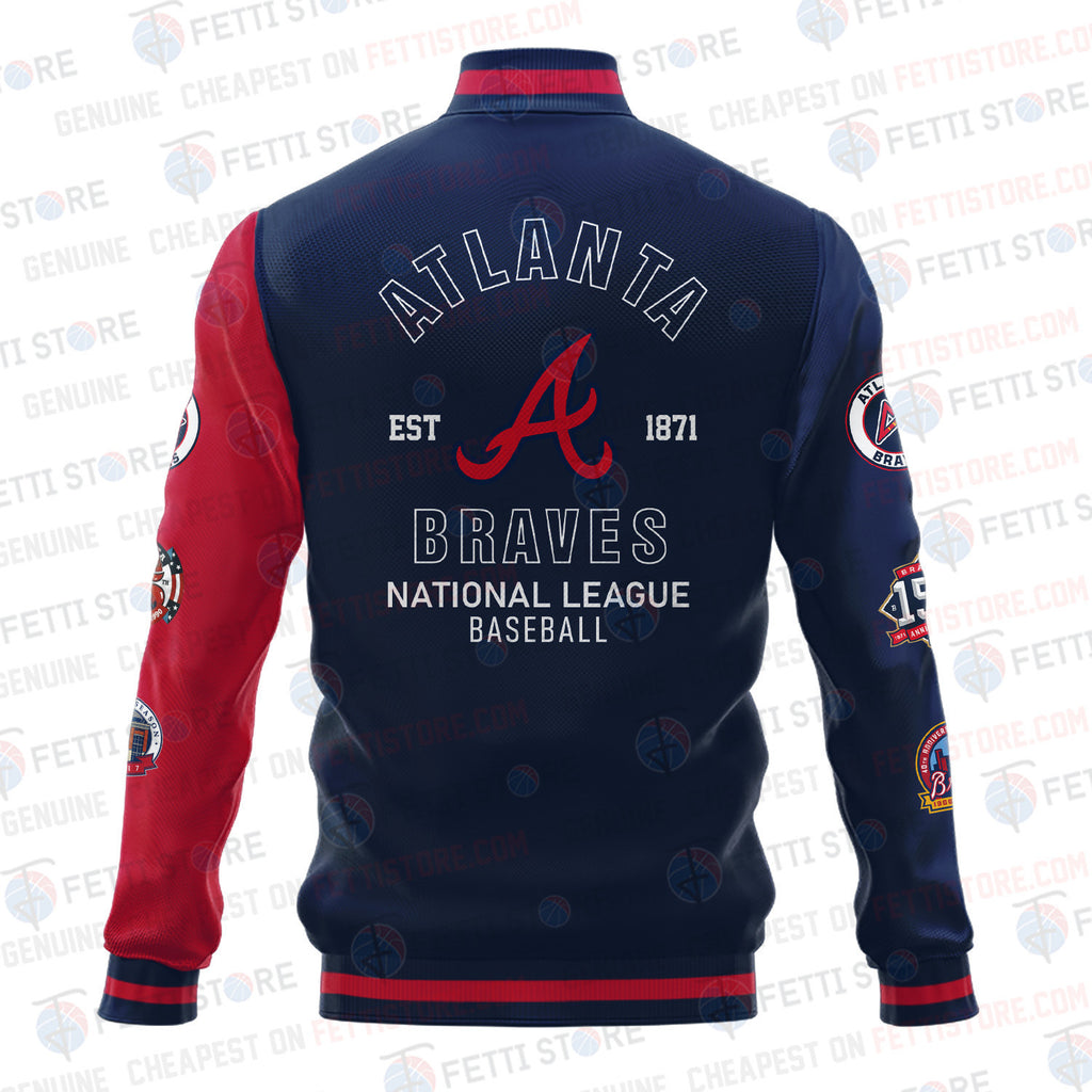 Atlanta Braves American League Baseball Varsity Jacket SH1 - All-Over-Printed Jacket