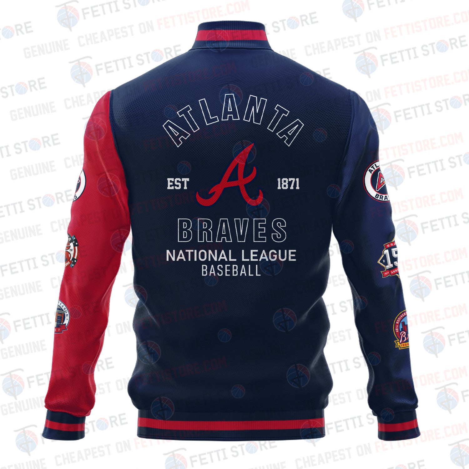Atlanta Braves American League Baseball Varsity Jacket SH1 - All-Over-Printed Jacket