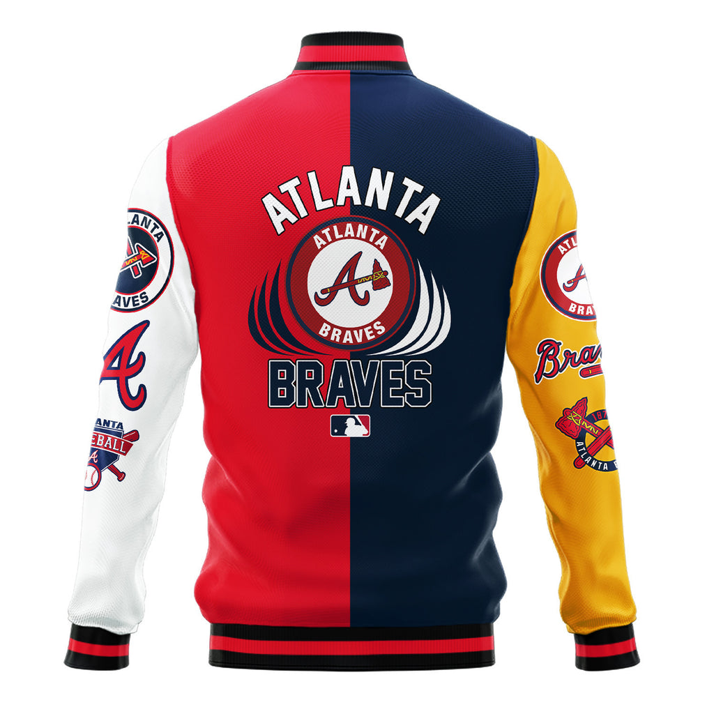 Atlanta Braves Major League Baseball Varsity Jacket STM V3 - All-Over-Printed Jacket