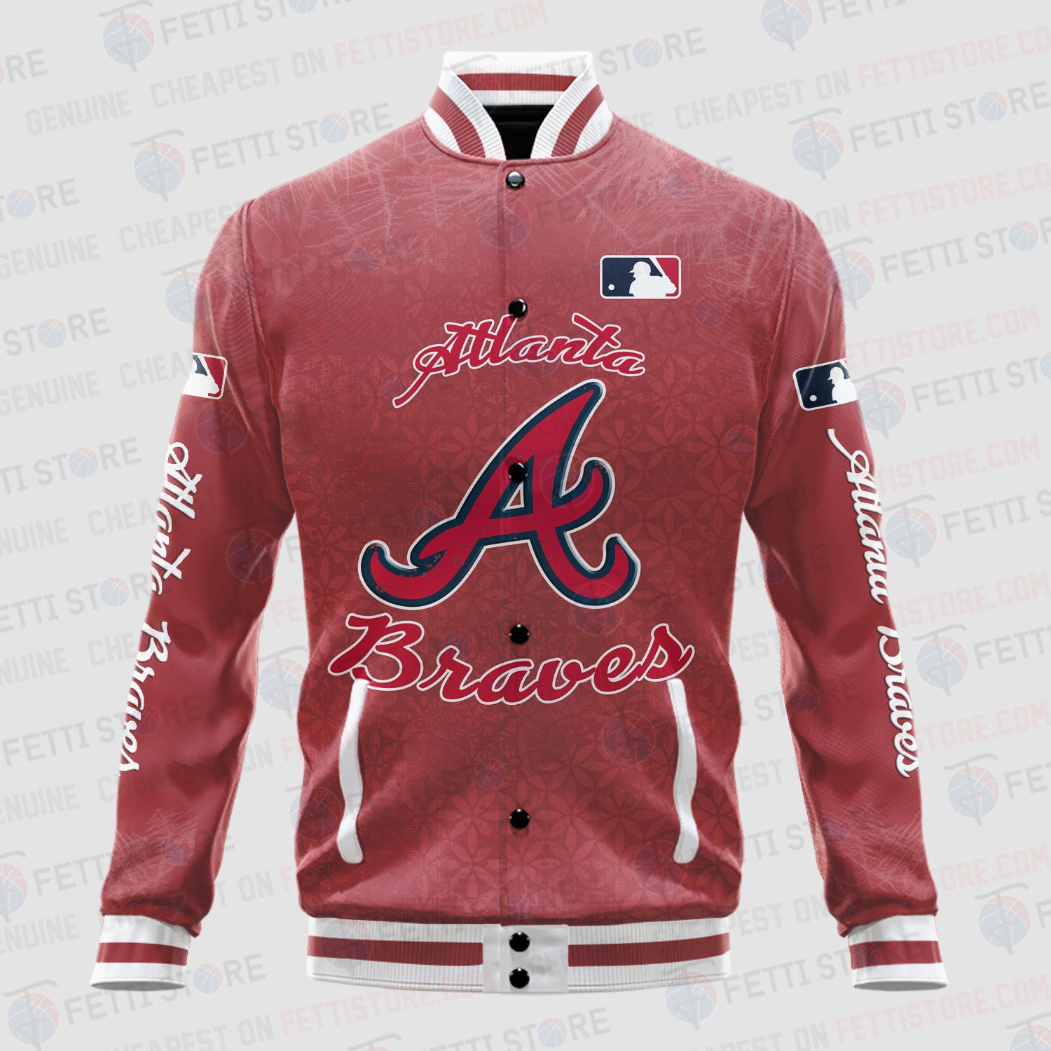 Atlanta Braves - Major League Baseball AOP Varsity Jacket V8 - All-Over-Printed Jacket