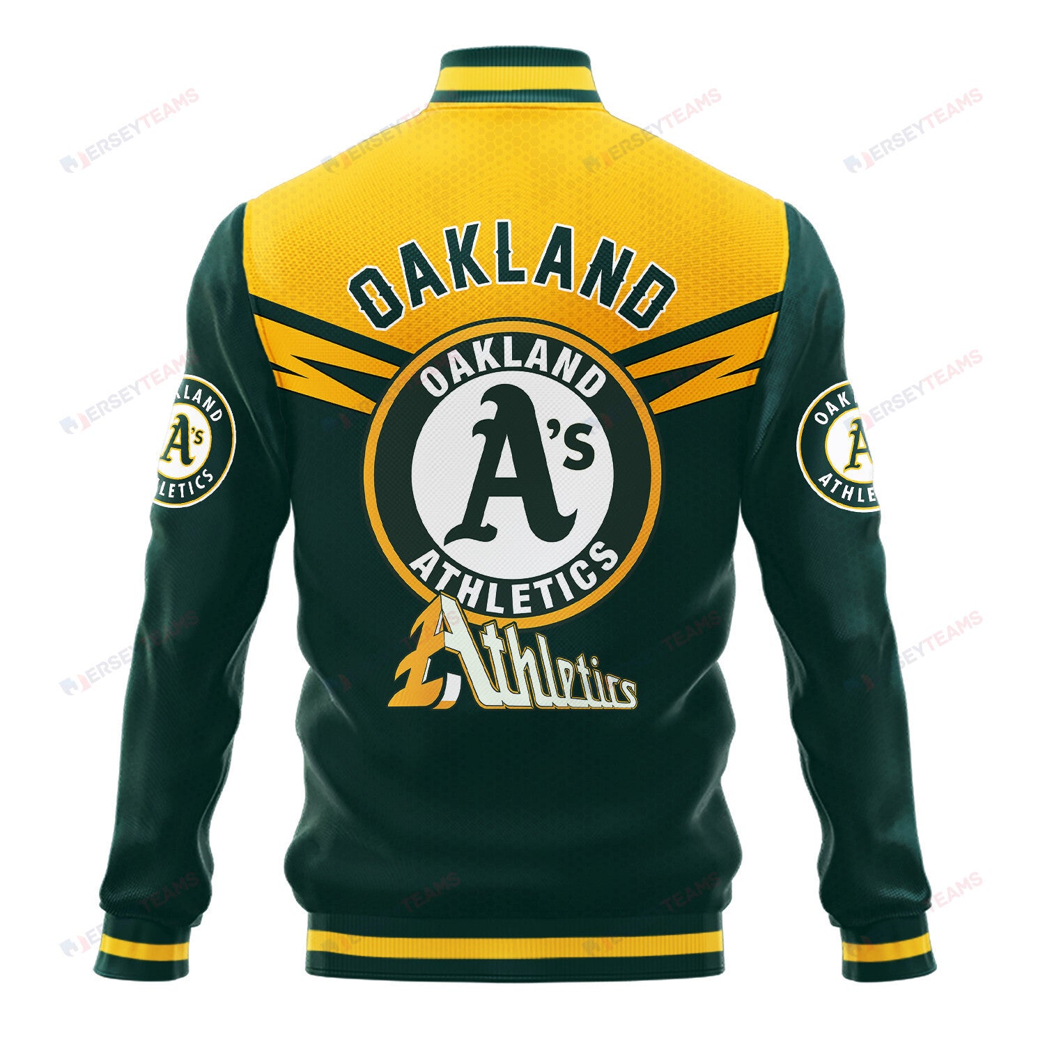 Oakland Athletics - Major League Baseball AOP Varsity Jacket V7 - All-Over-Printed Jacket