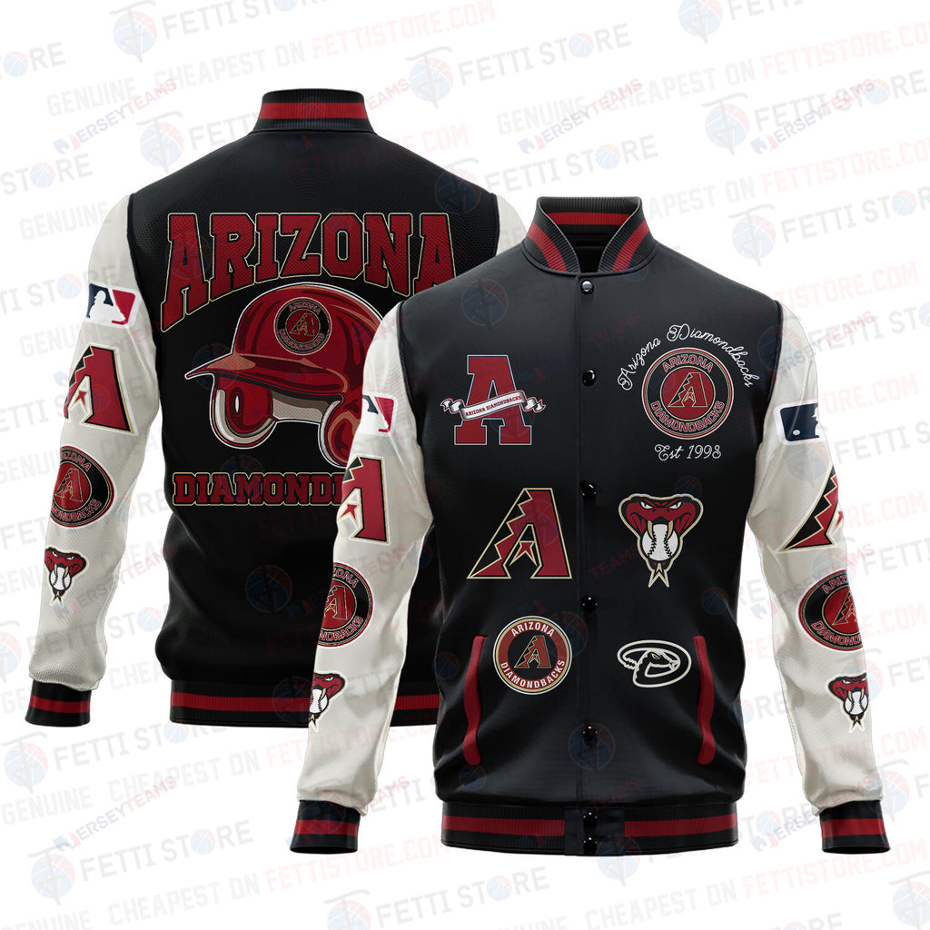 Arizona Diamondbacks - Major League Baseball AOP Varsity Jacket V2 - All-Over-Printed Jacket