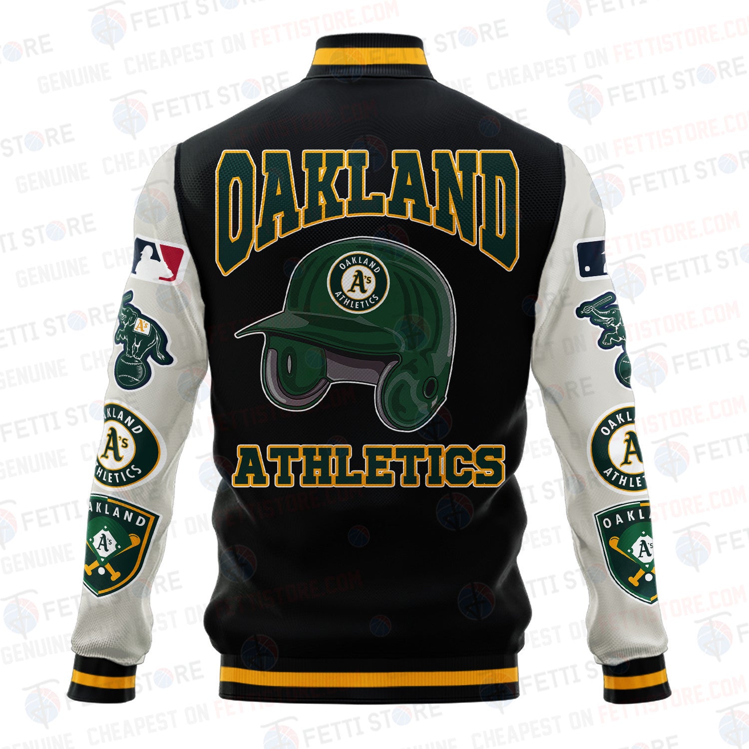 Oakland Athletics - Major League Baseball AOP Varsity Jacket V2 - All-Over-Printed Jacket