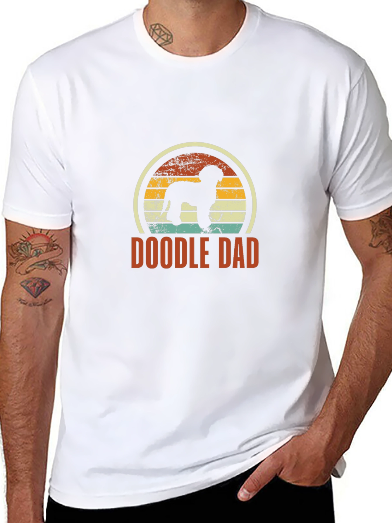 Doodle Dad T-Shirt: Vintage Dog Lover Tee