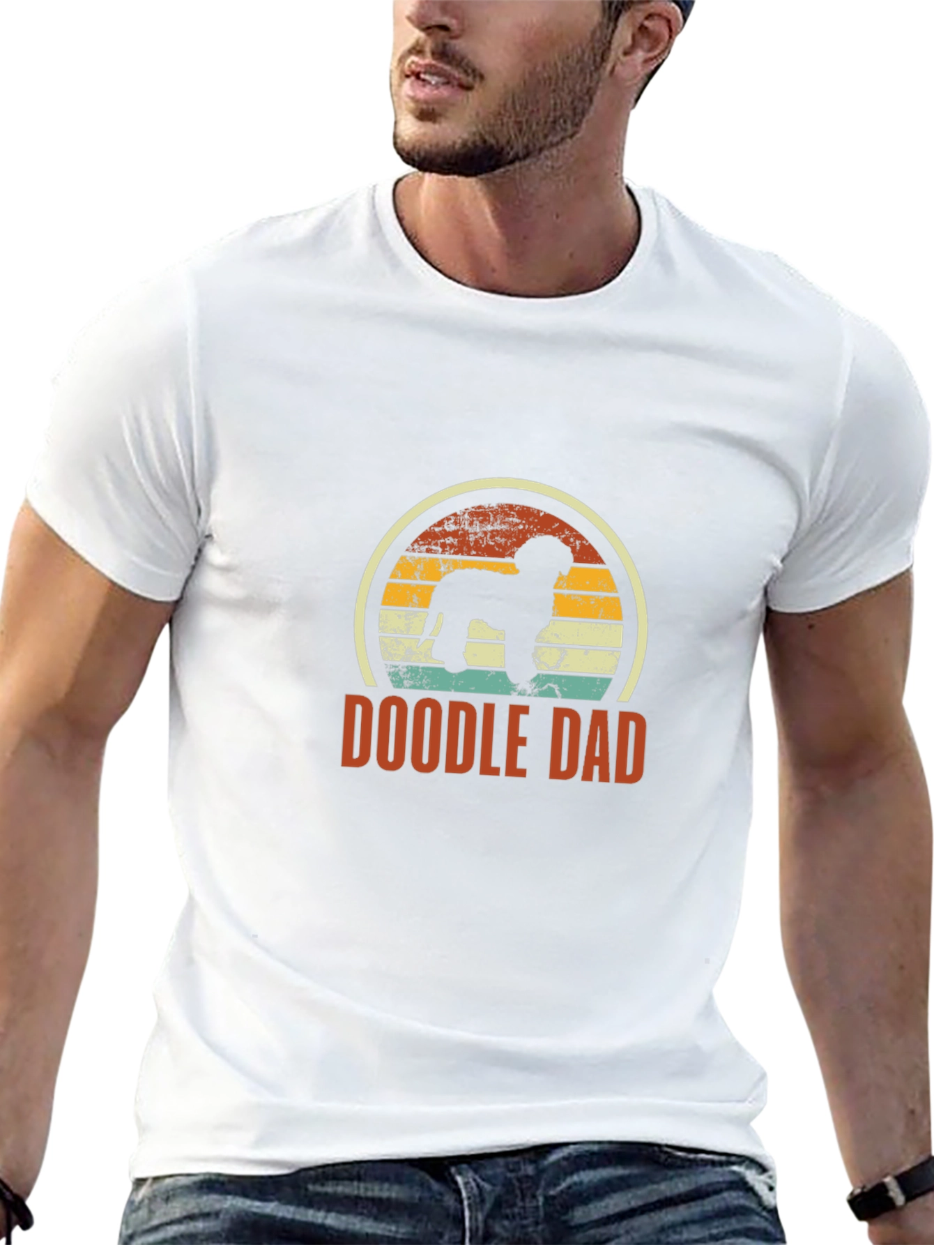 Doodle Dad T-Shirt: Vintage Dog Lover Tee