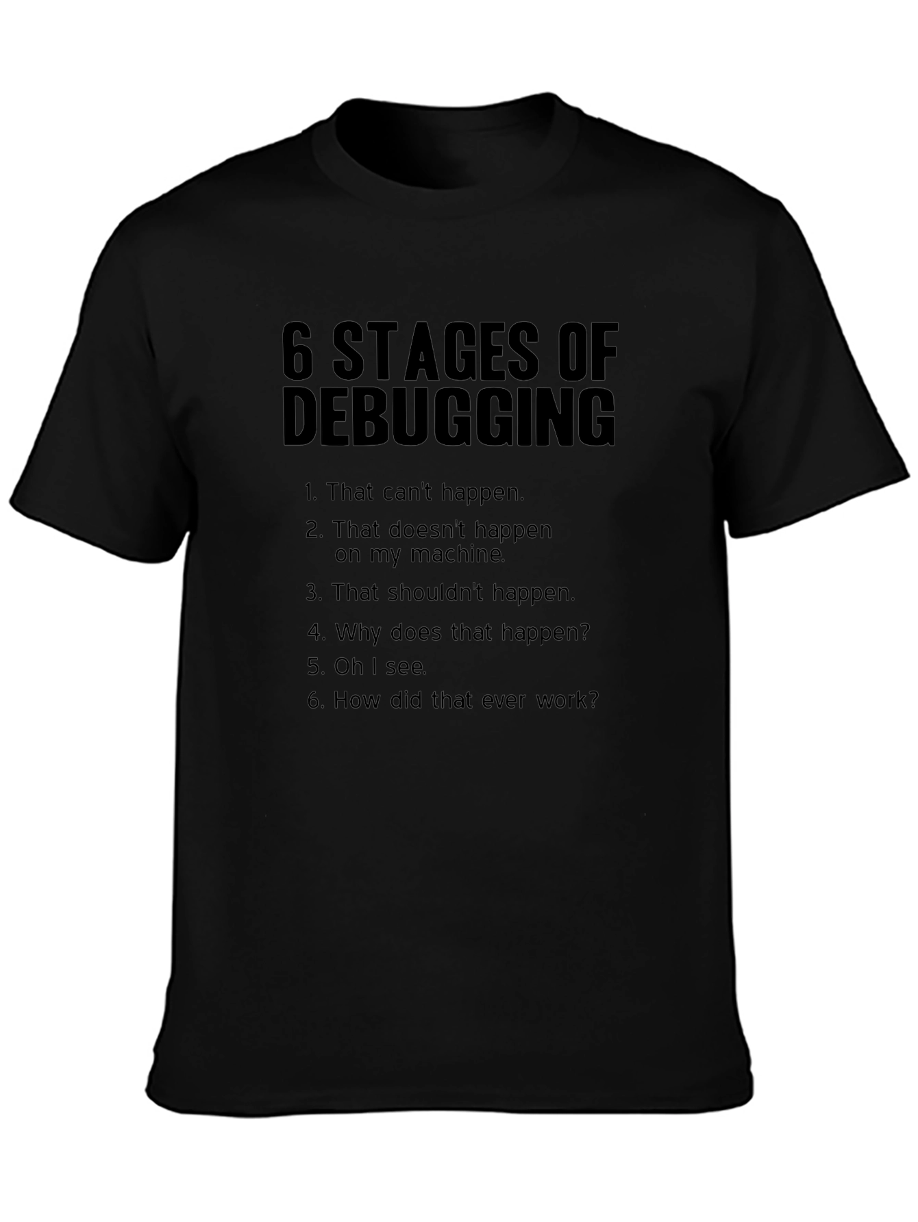 Debugging Stages Graphic T-Shirt