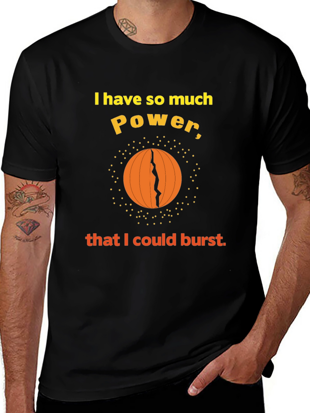 Power Burst Graphic Tee - Funny T-Shirt