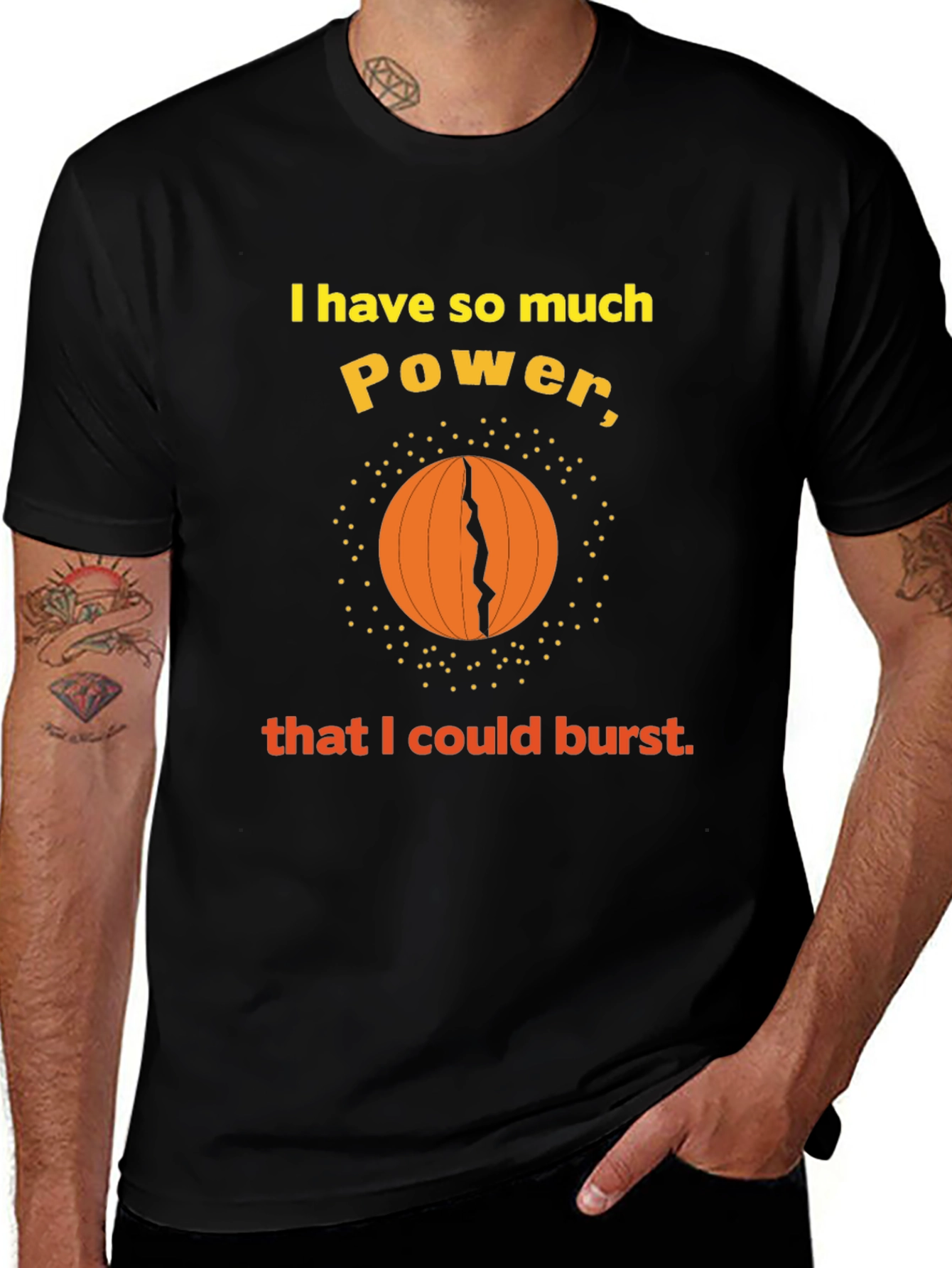 Power Burst Graphic Tee - Funny T-Shirt