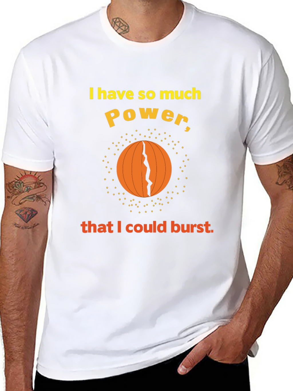 Power Burst Graphic Tee - Funny T-Shirt