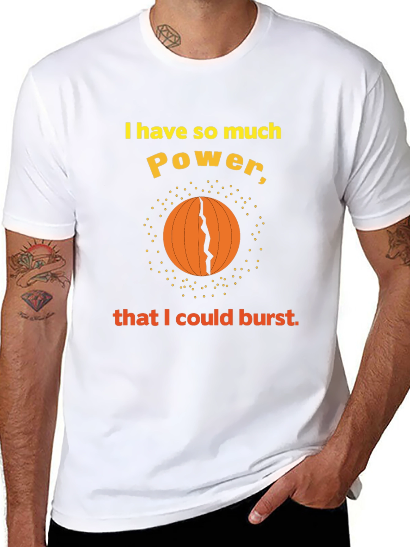 Power Burst Graphic Tee - Funny T-Shirt