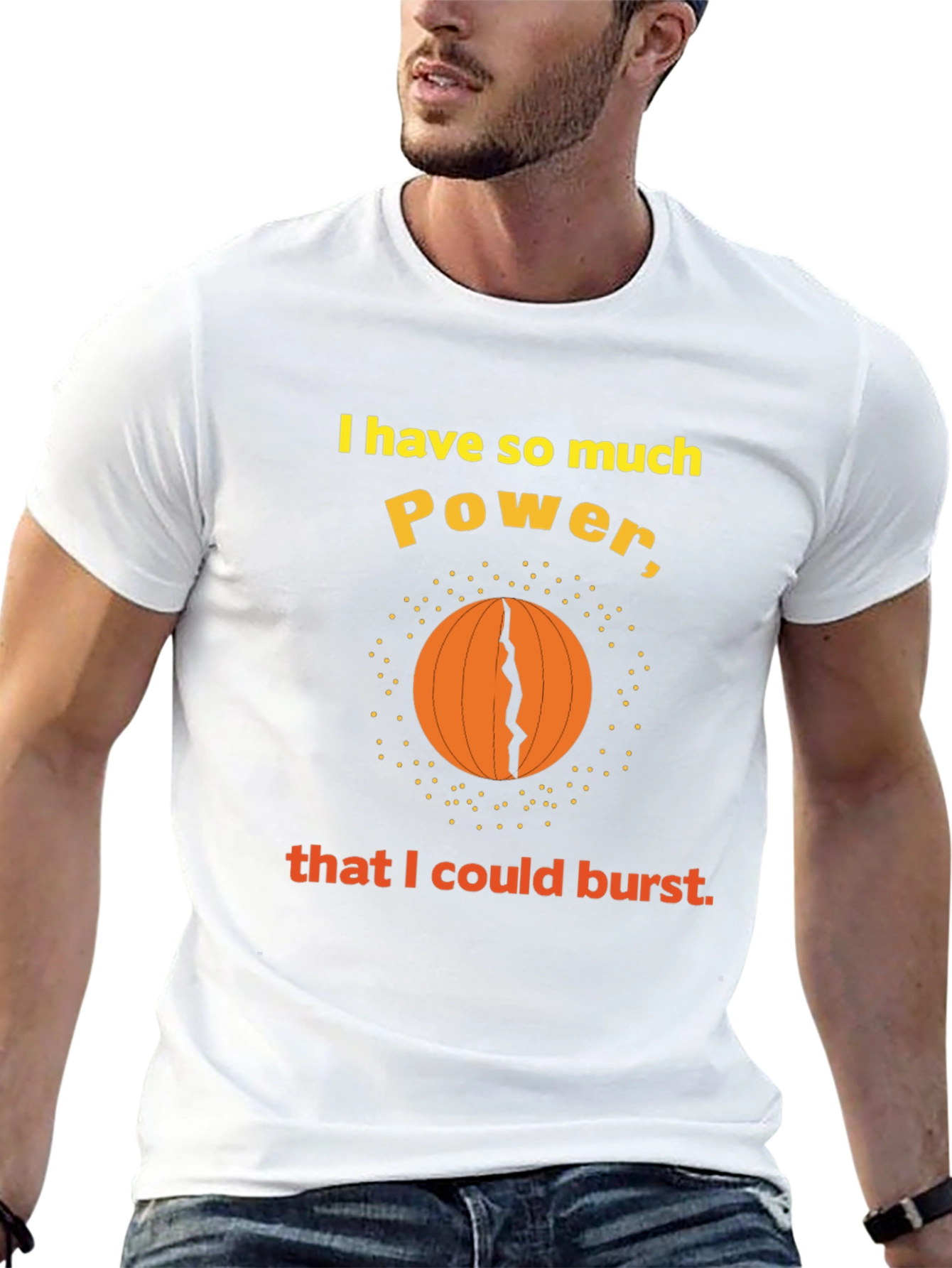 Power Burst Graphic Tee - Funny T-Shirt