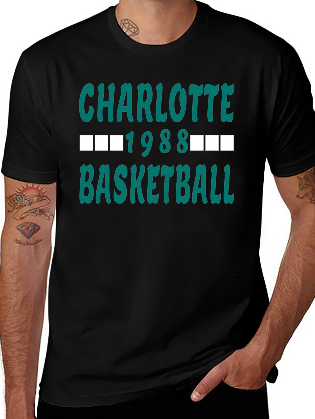 Charlotte 1988 Basketball Graphic Tee