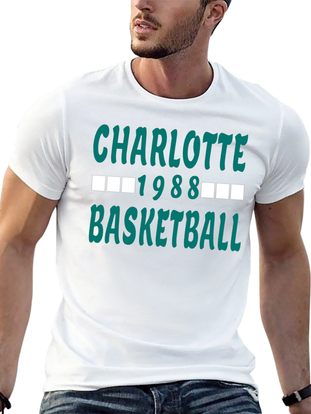 Charlotte 1988 Basketball Graphic Tee