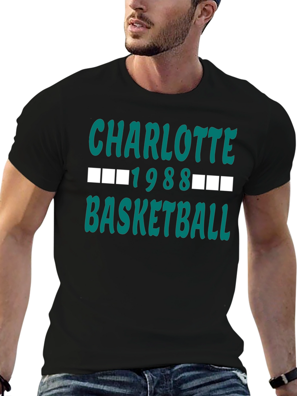 Charlotte 1988 Basketball Graphic Tee