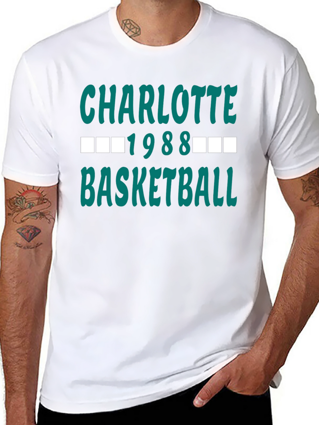 Charlotte 1988 Basketball Graphic Tee