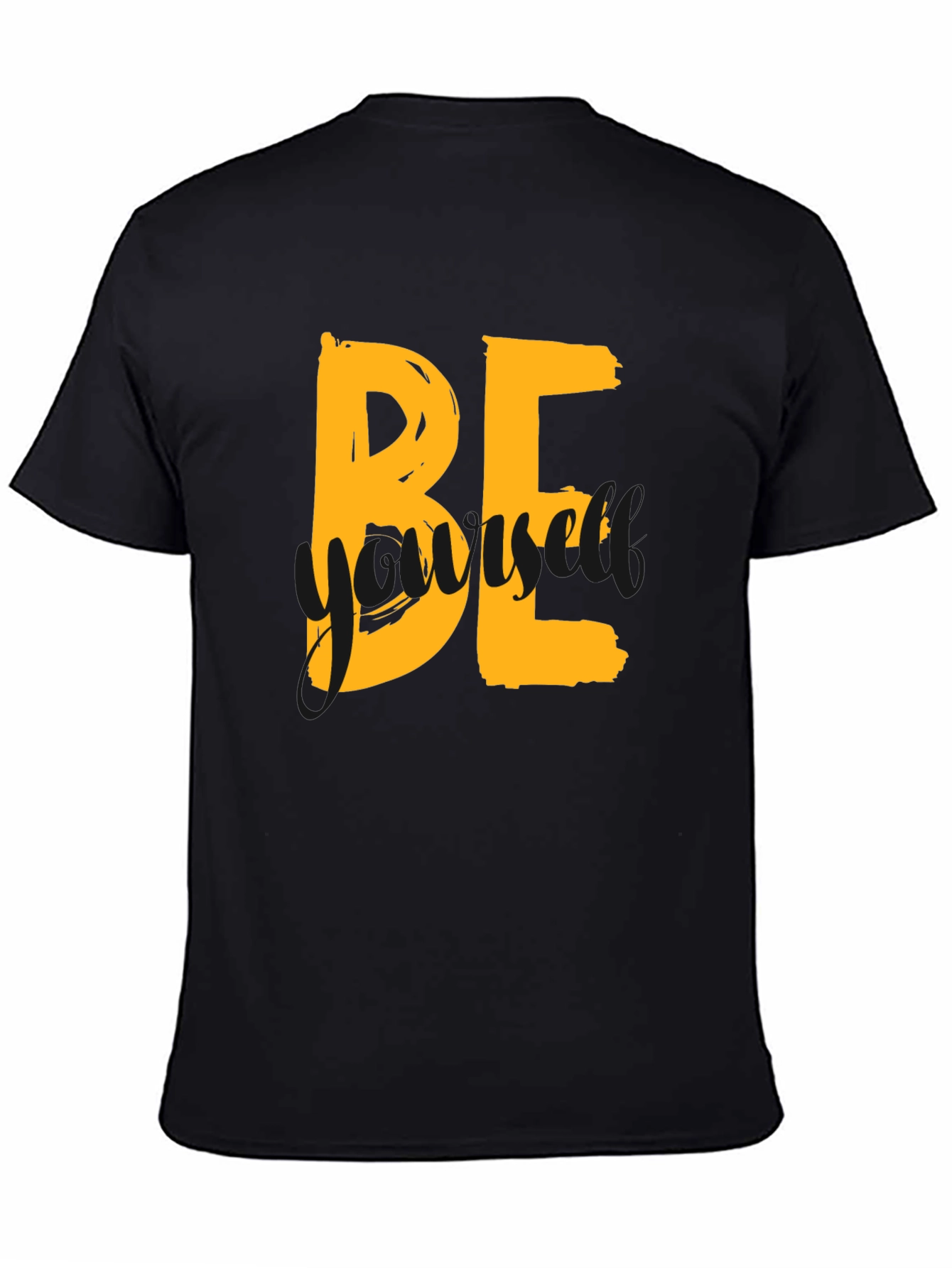 Be Yourself Graphic Tee - Trendy Black T-Shirt
