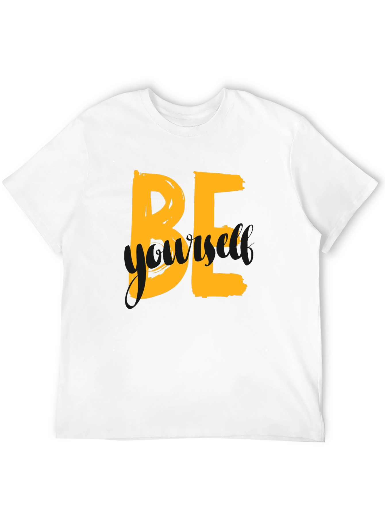 Be Yourself Graphic Tee - Trendy Black T-Shirt