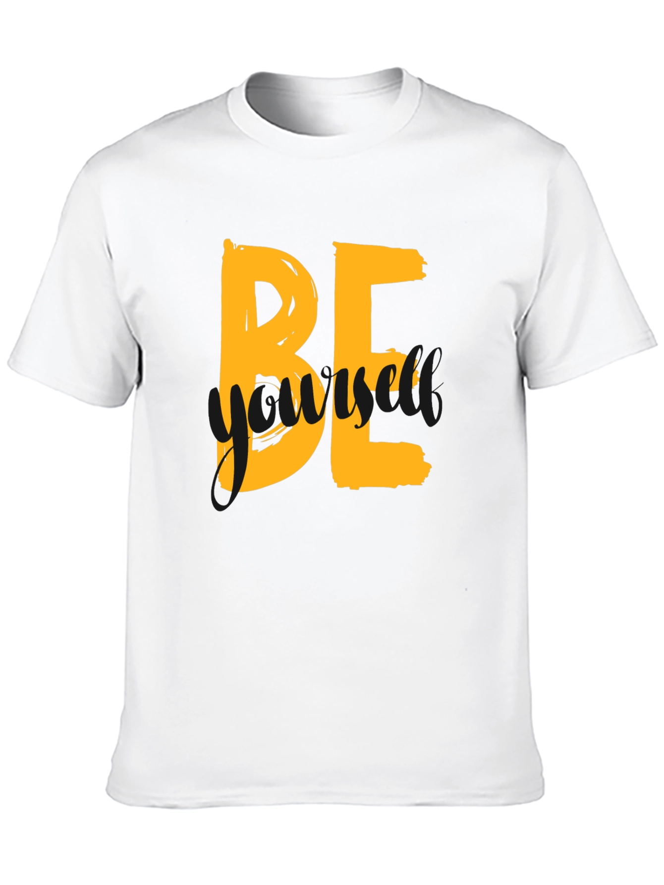 Be Yourself Graphic Tee - Trendy Black T-Shirt
