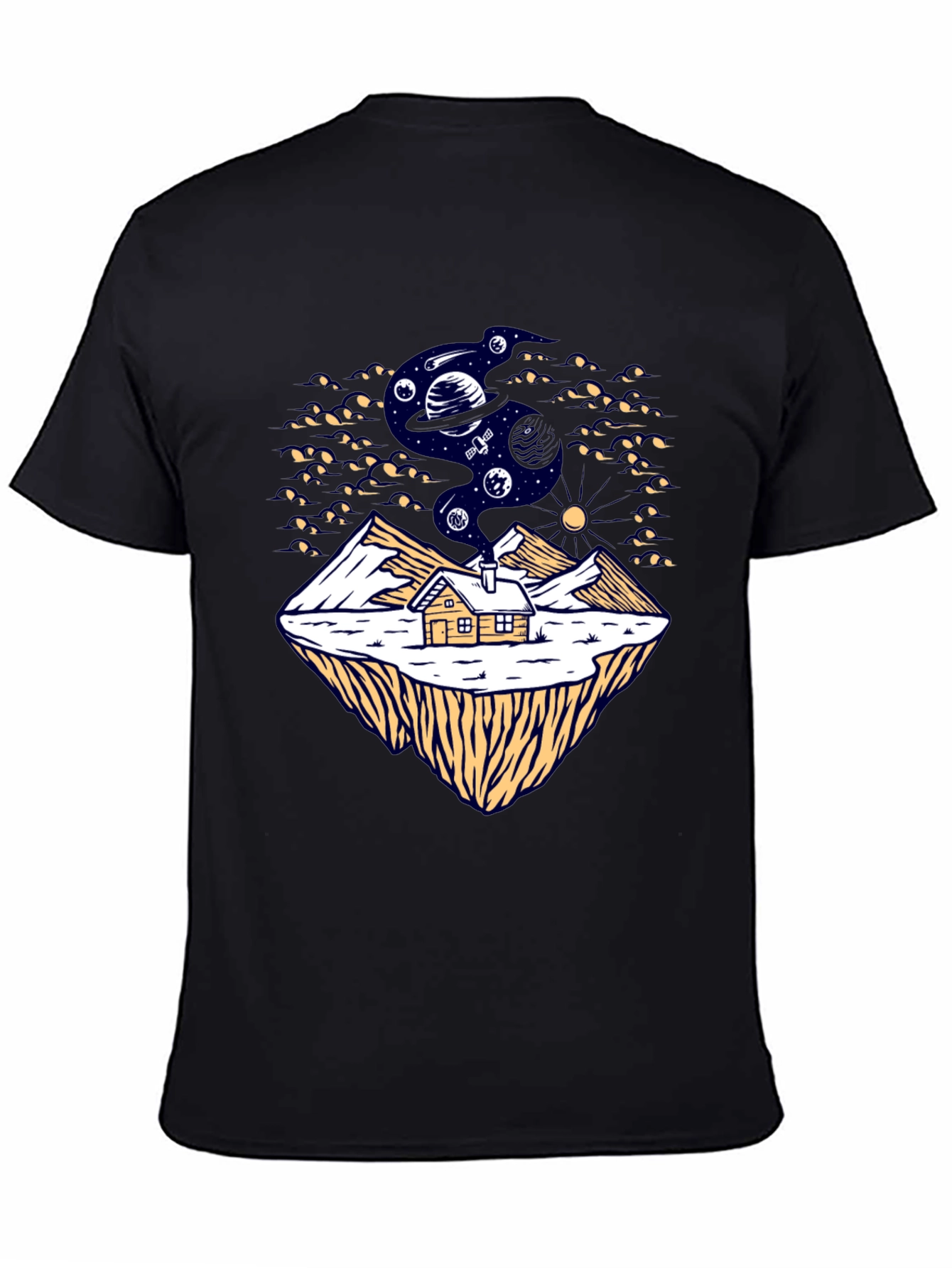 Cosmic Cabin Black T-Shirt