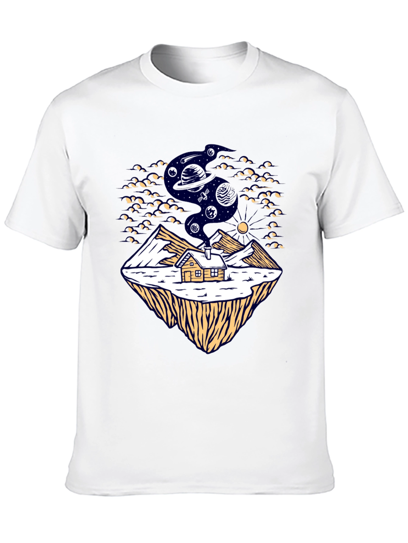 Cosmic Cabin Black T-Shirt