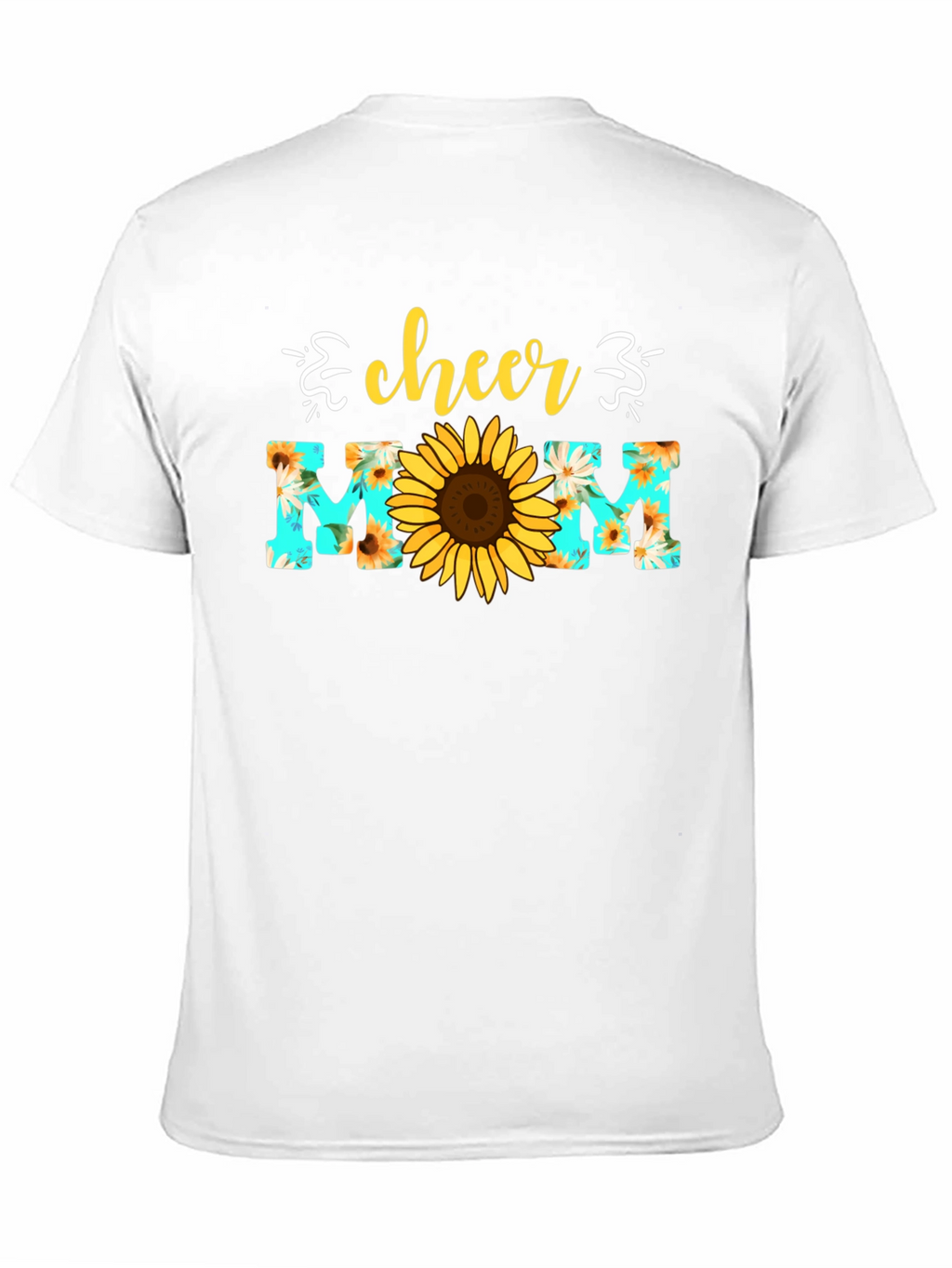 Cheer Mom Sunflower Graphic T-Shirt